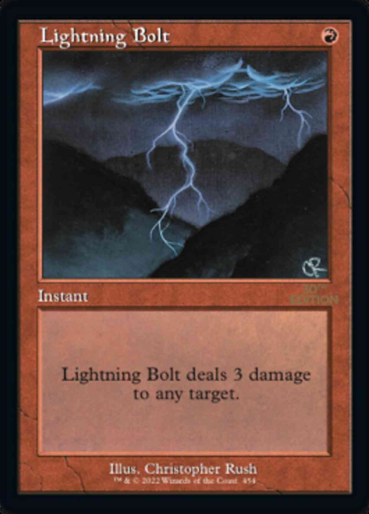 Lightning Bolt (Retro Frame) magic card front