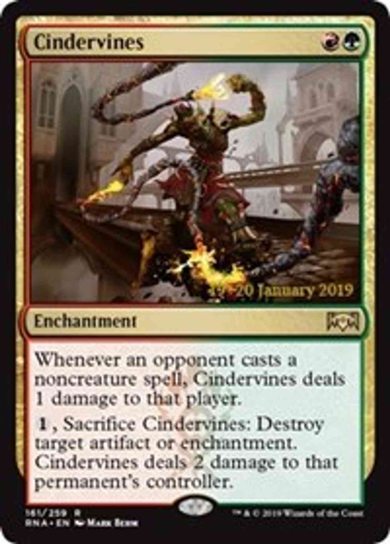 Cindervines magic card front