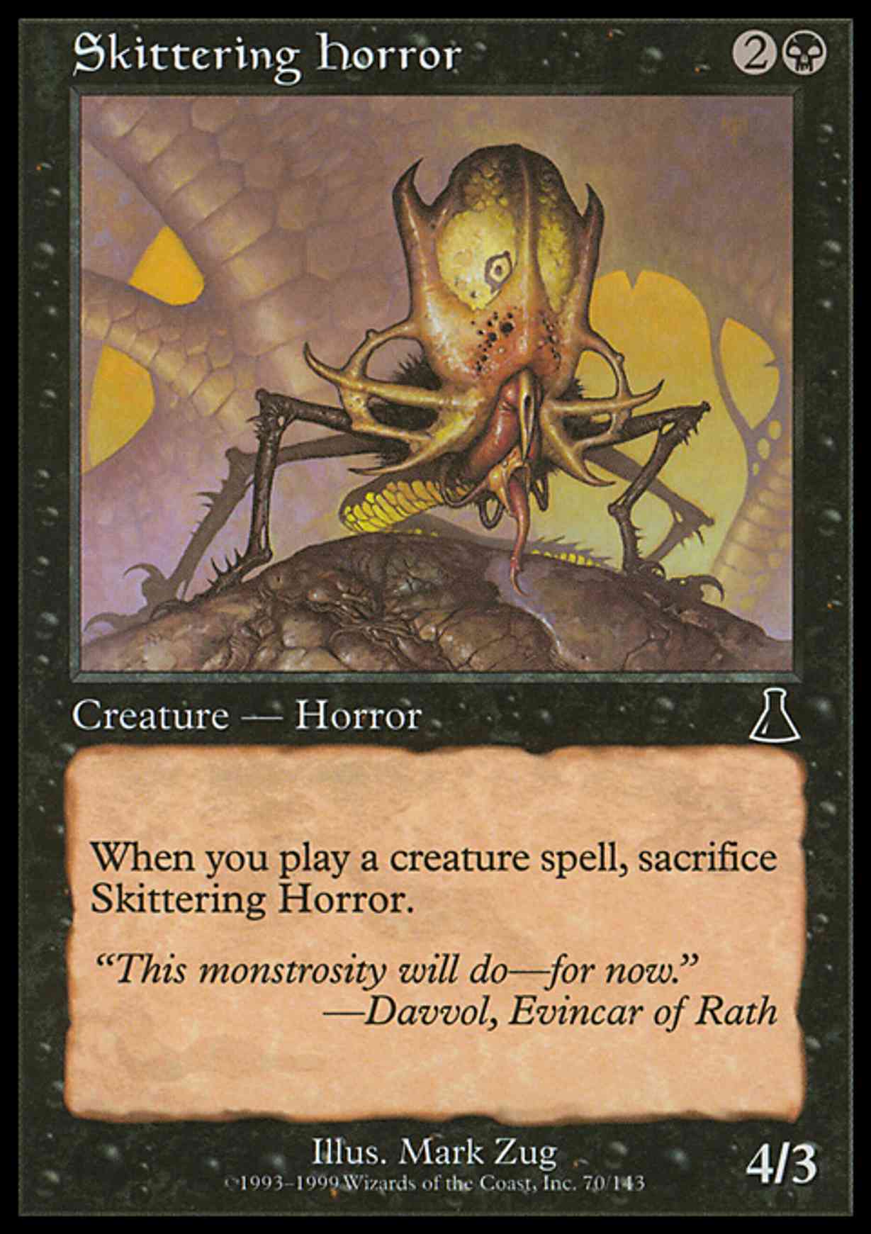 Skittering Horror magic card front