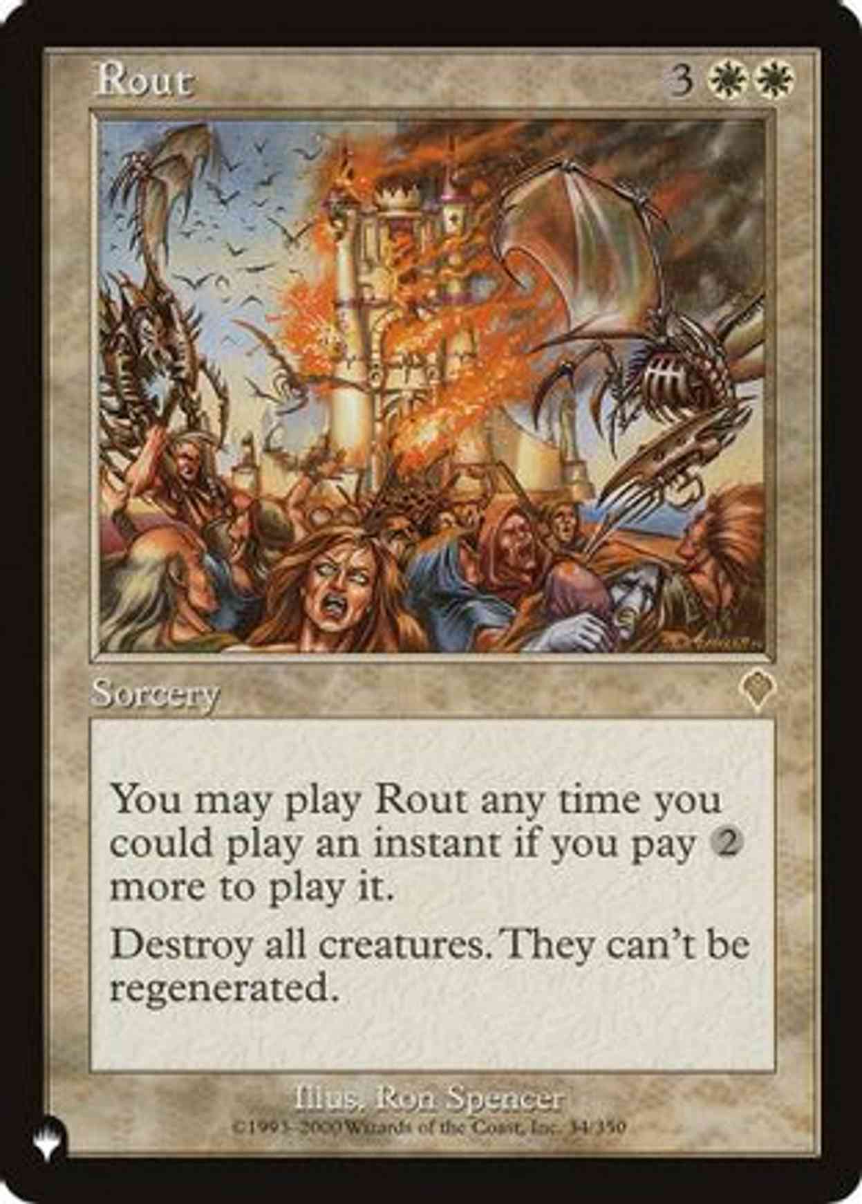Rout magic card front