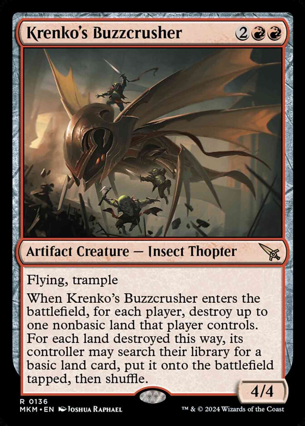 Krenko's Buzzcrusher magic card front