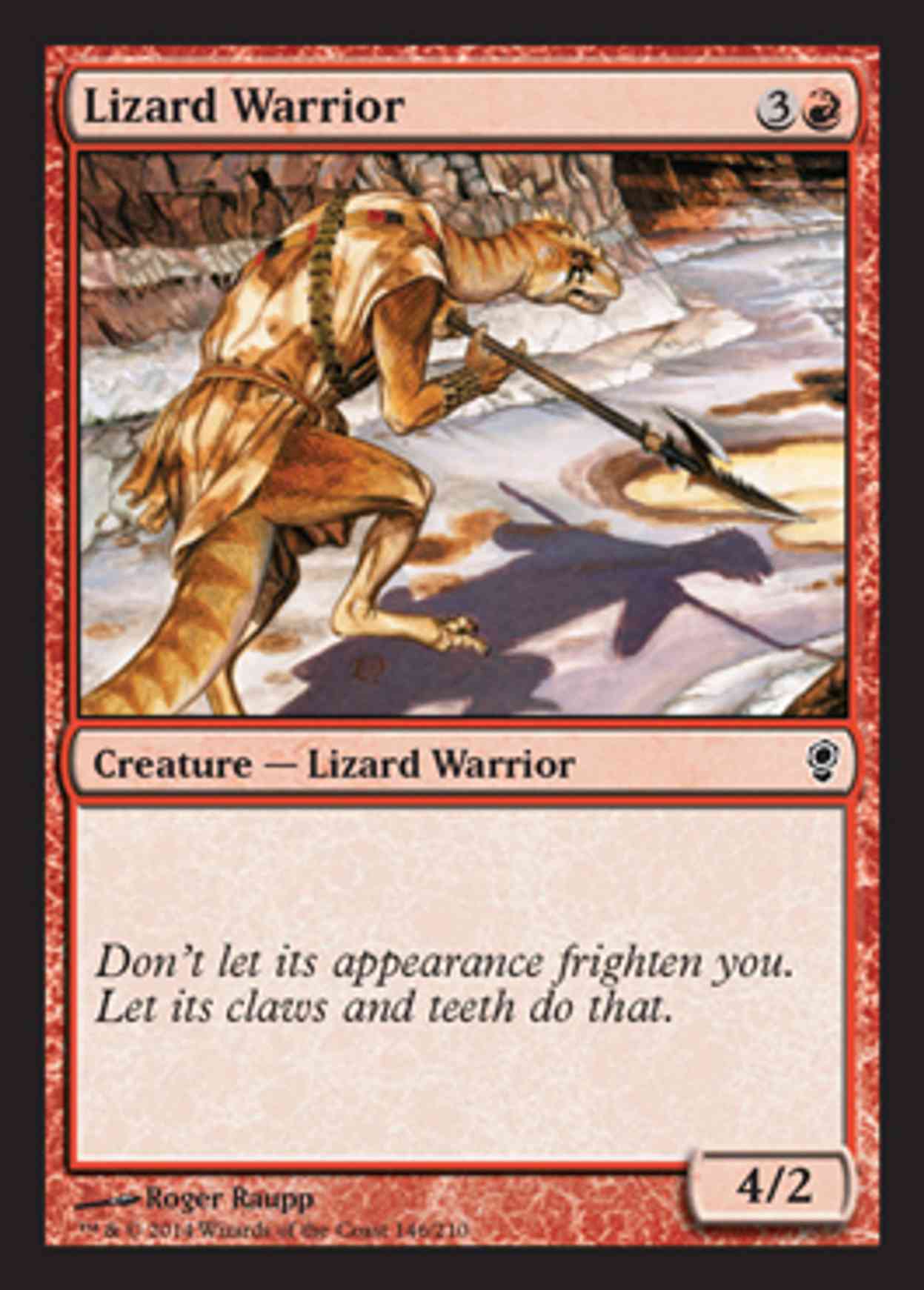 Lizard Warrior magic card front