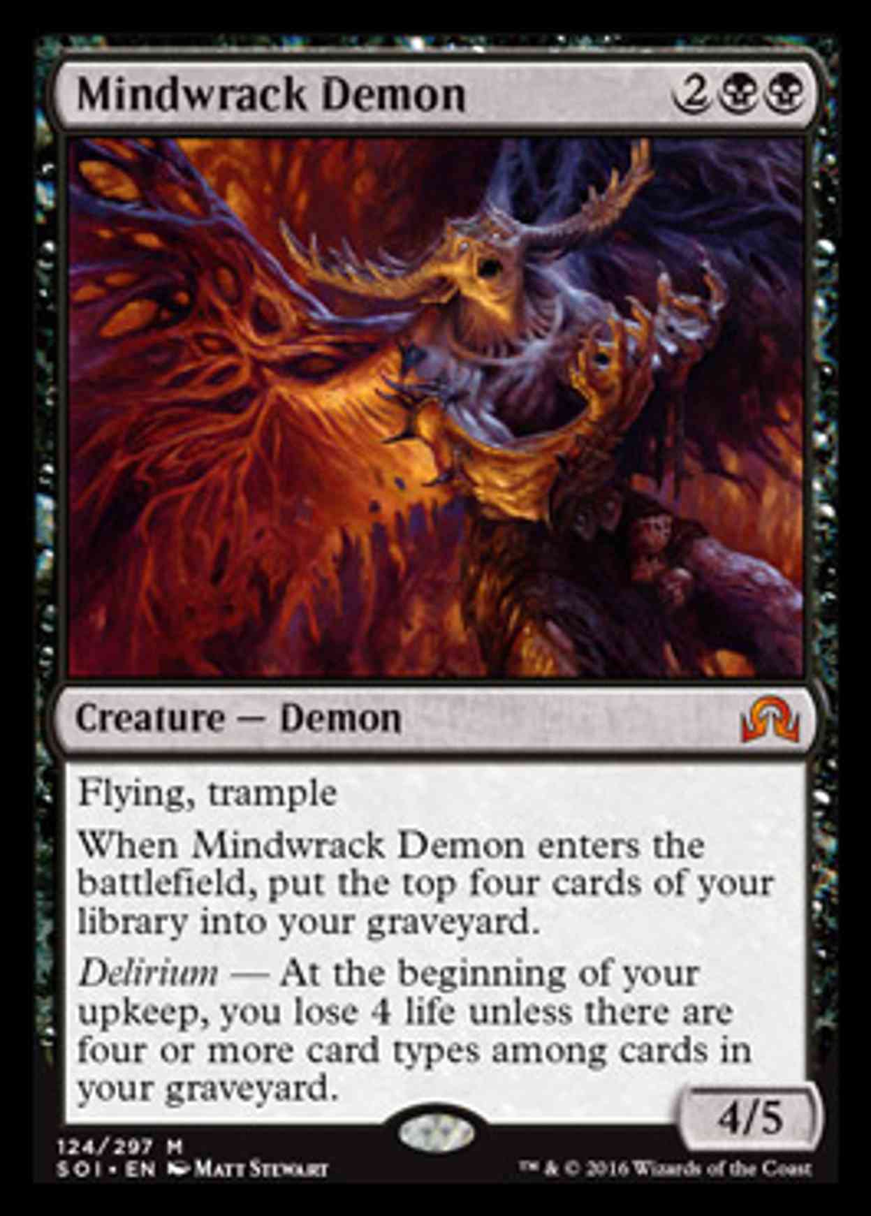 Mindwrack Demon magic card front