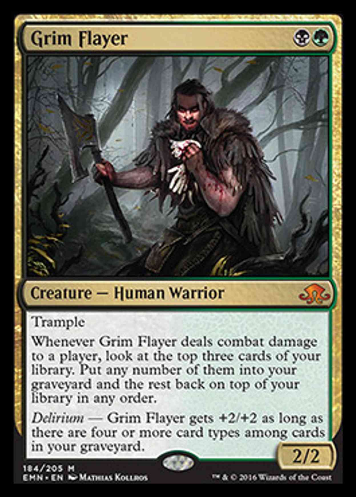 Grim Flayer magic card front