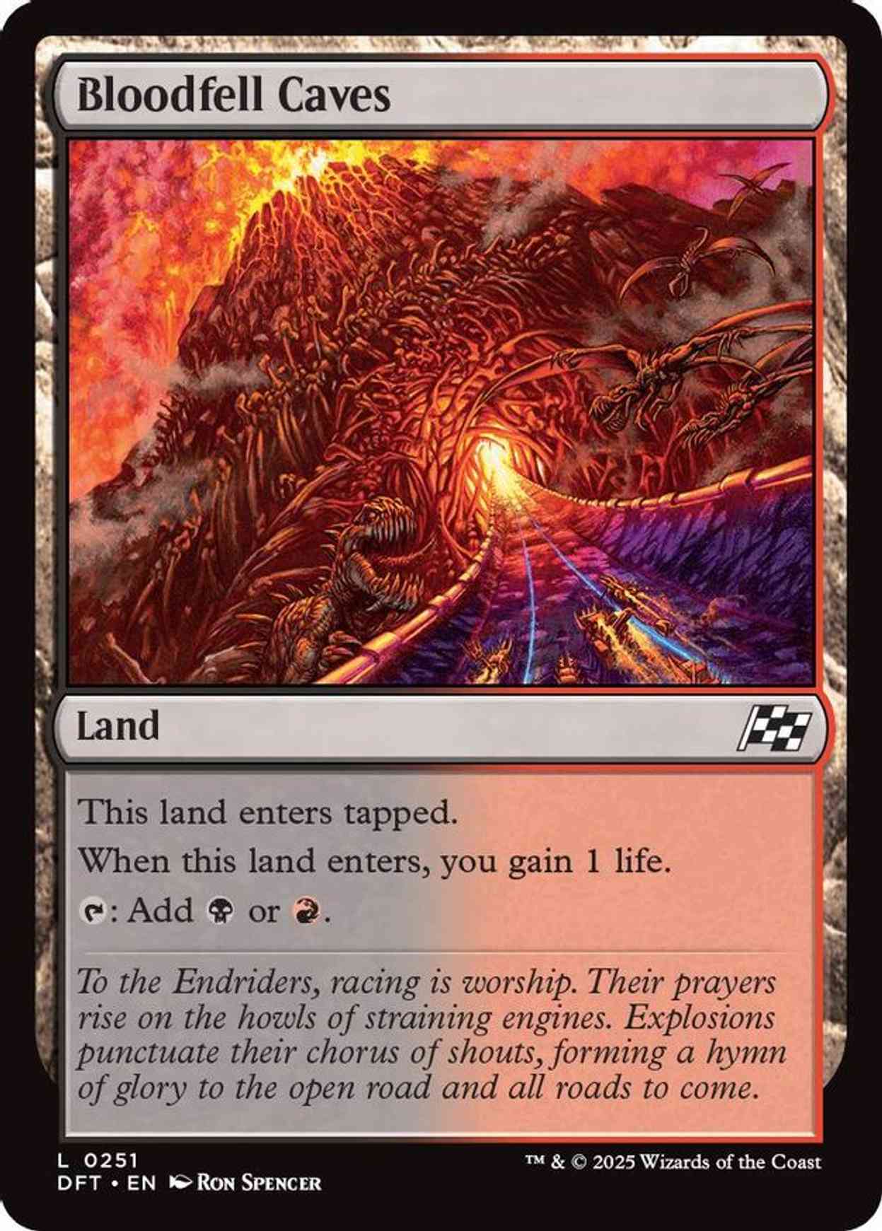 Bloodfell Caves magic card front