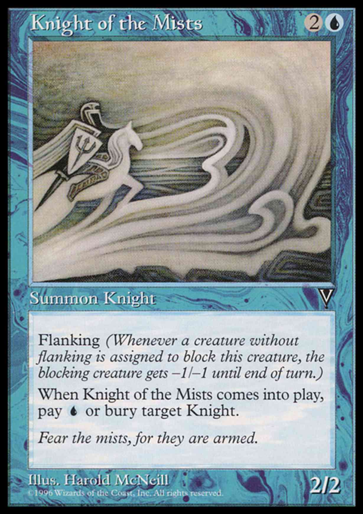Knight of the Mists magic card front