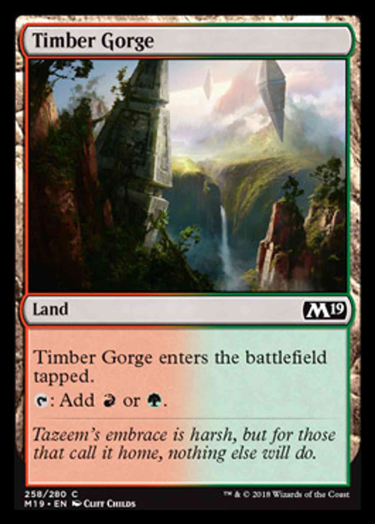 Timber Gorge magic card front