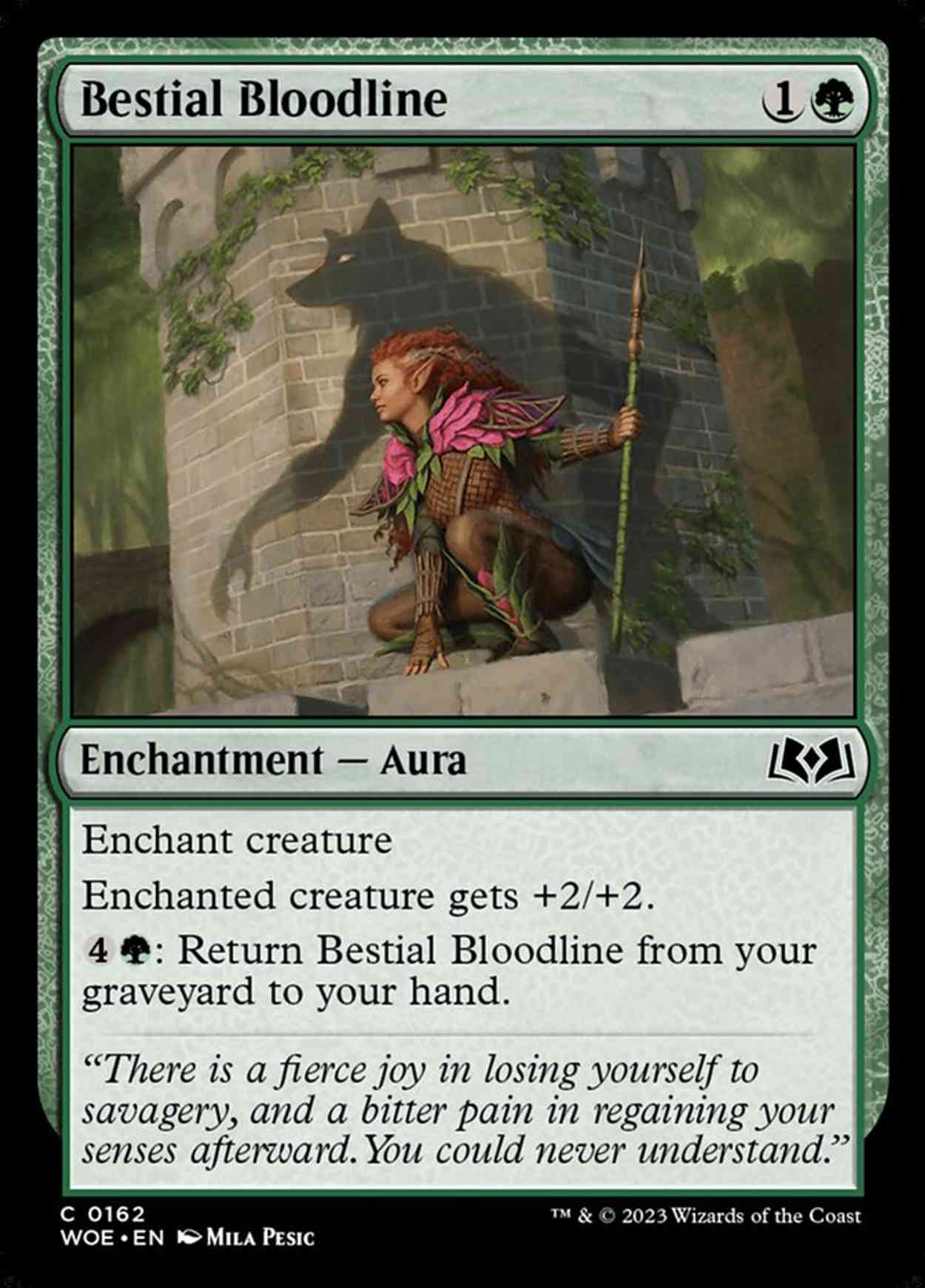 Bestial Bloodline magic card front