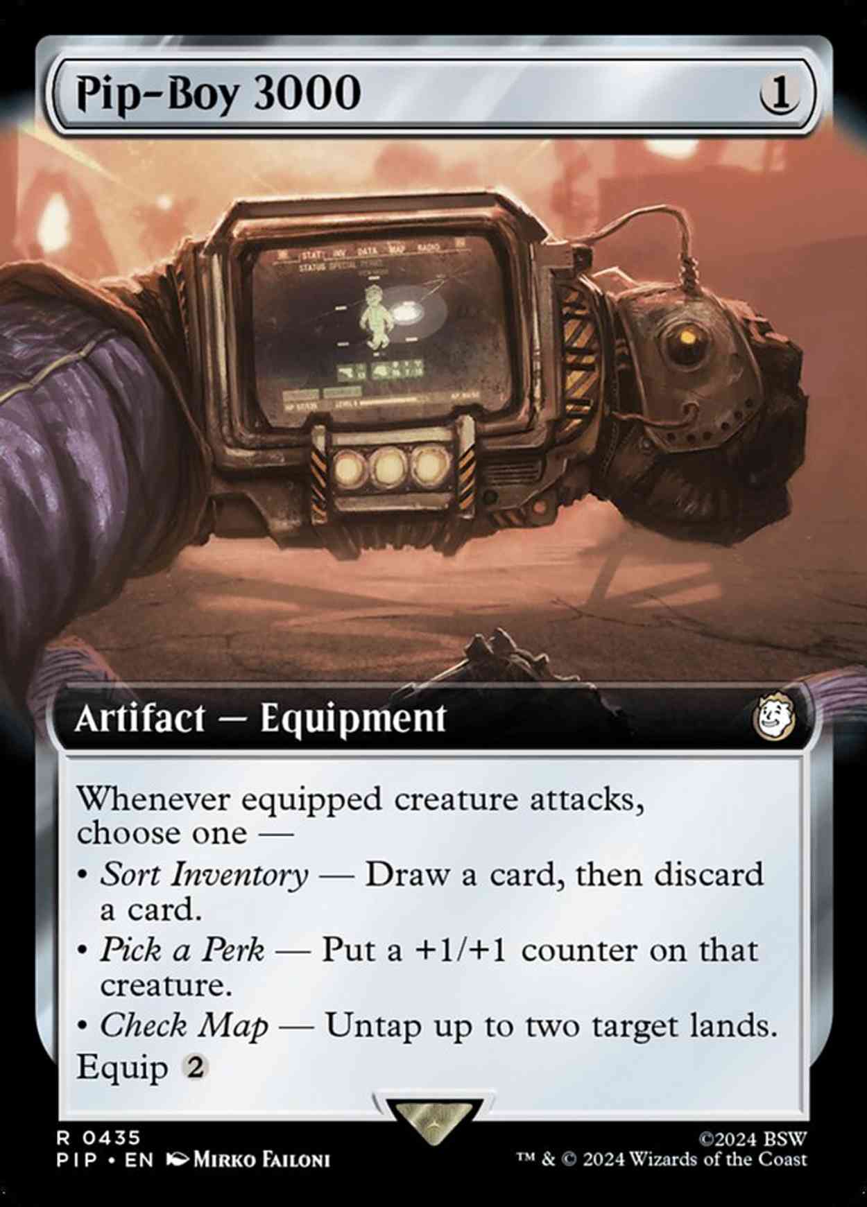 Pip-Boy 3000 (Extended Art) magic card front