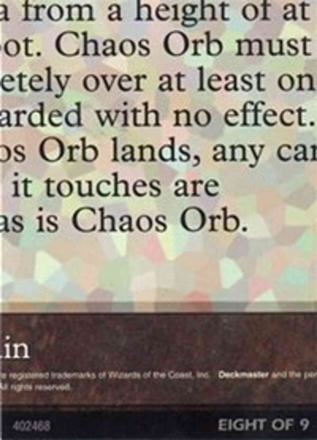Chaos Orb (8 of 9) (Ultra Pro Puzzle Quest) magic card front