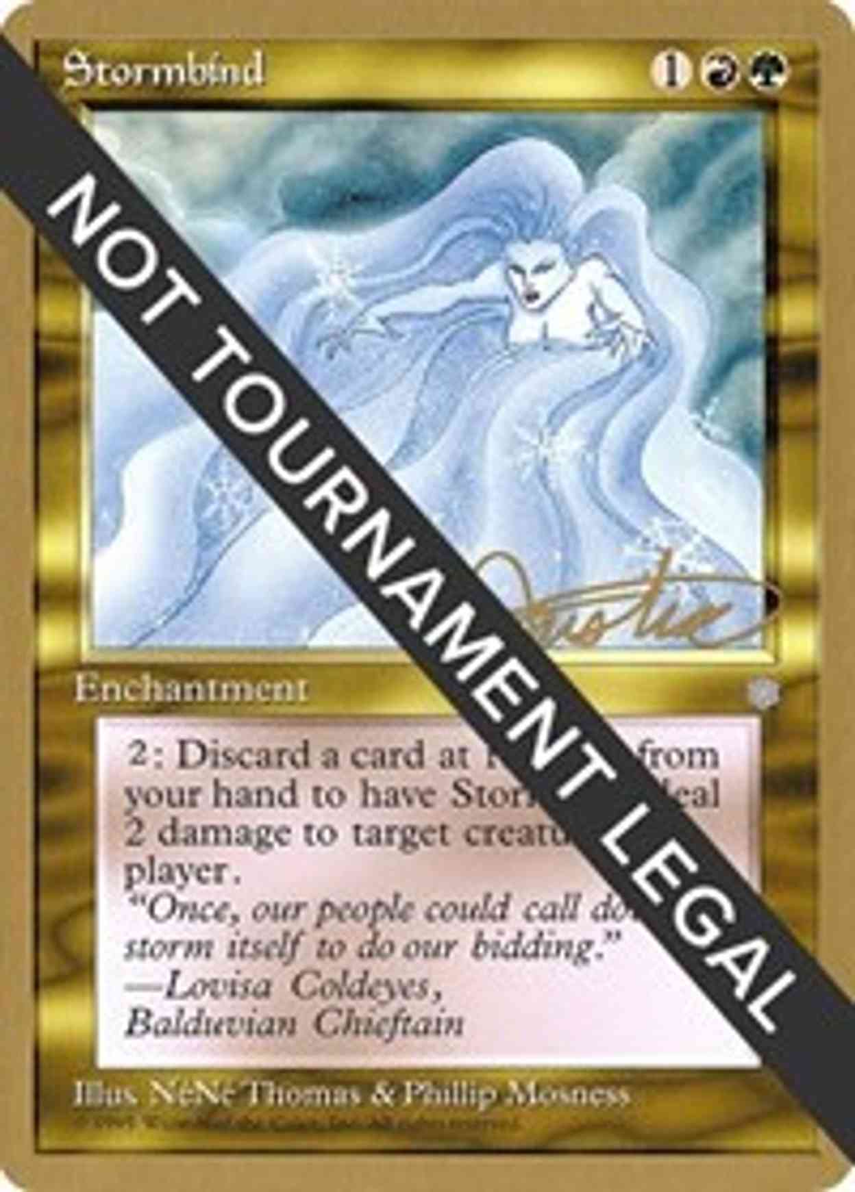 Stormbind - 1996 Mark Justice (ICE) magic card front