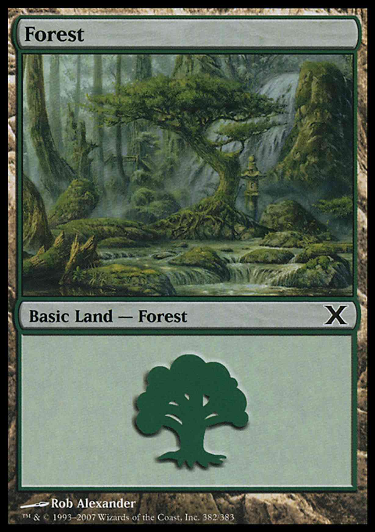 Forest (382) magic card front