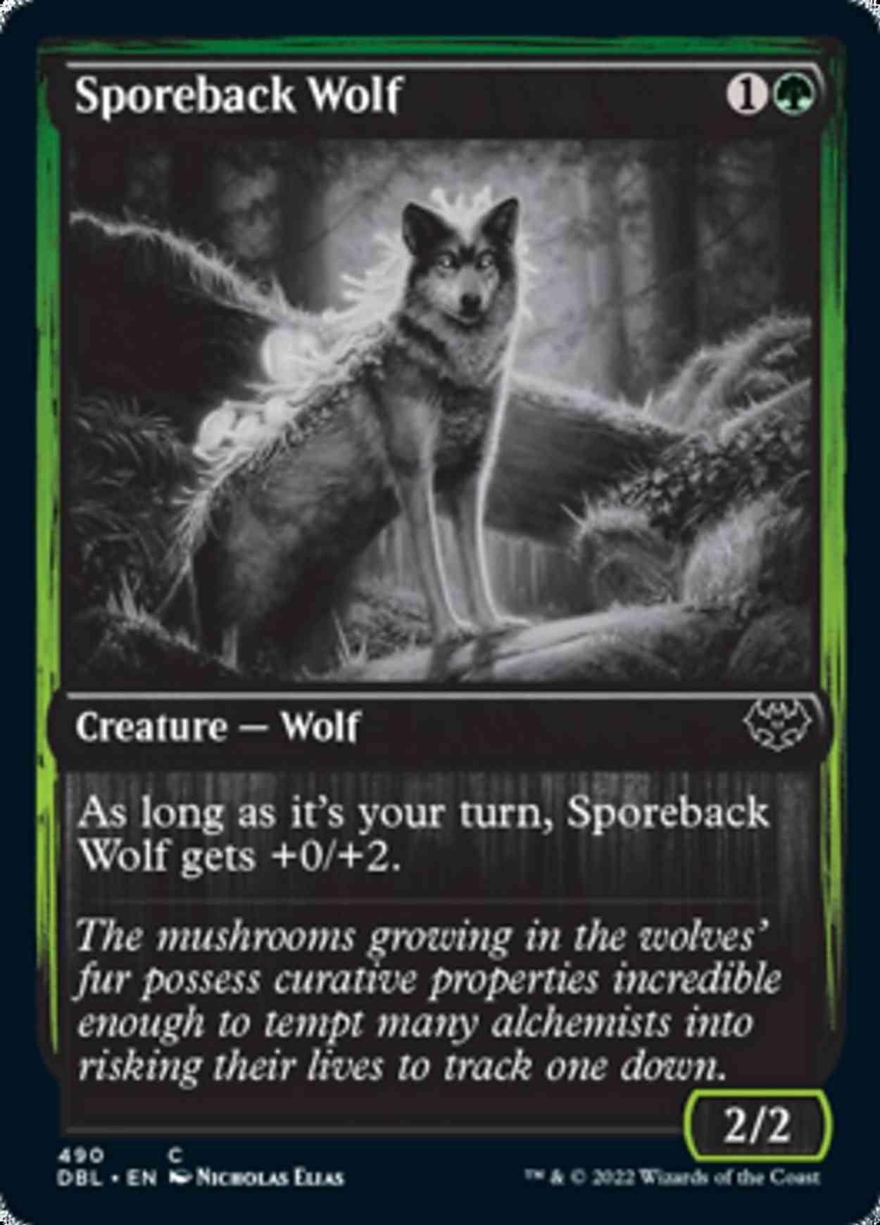 Sporeback Wolf magic card front