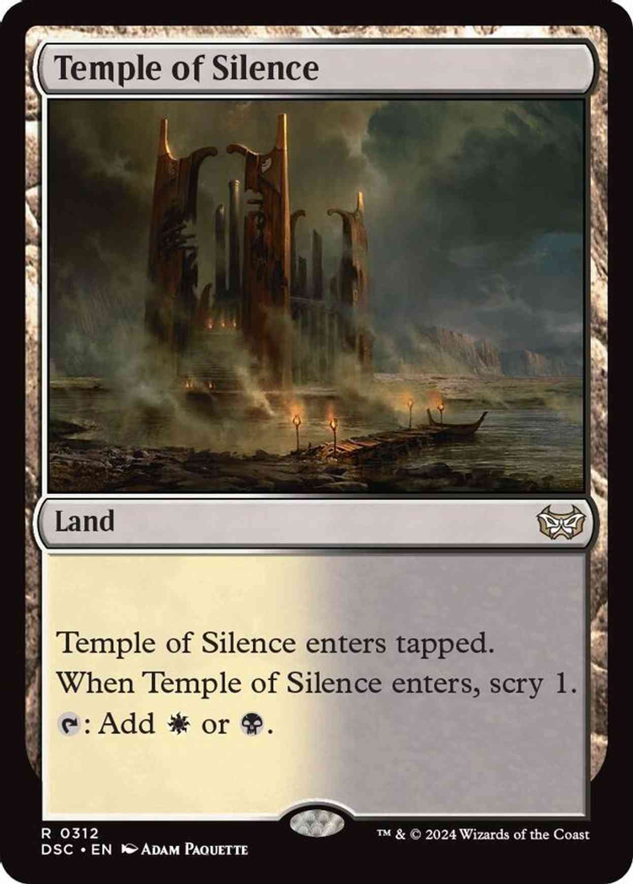 Temple of Silence magic card front