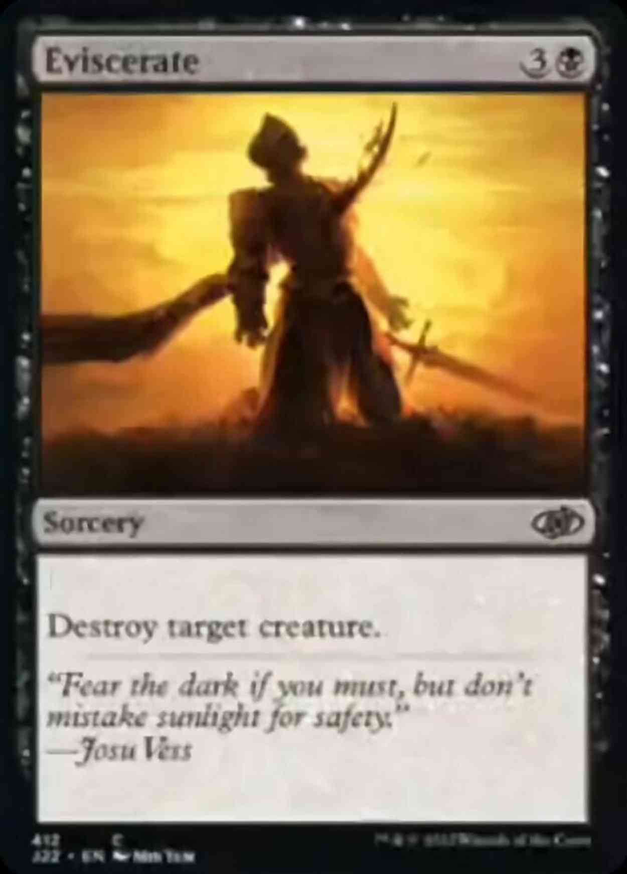 Eviscerate magic card front