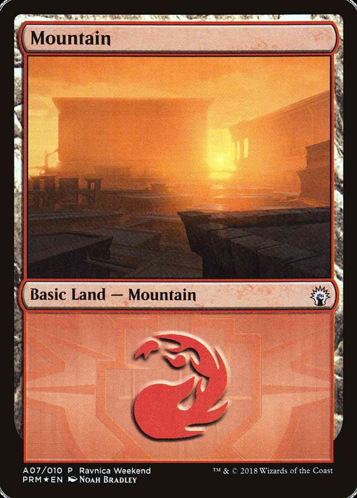 Mountain - Boros (A07) magic card front