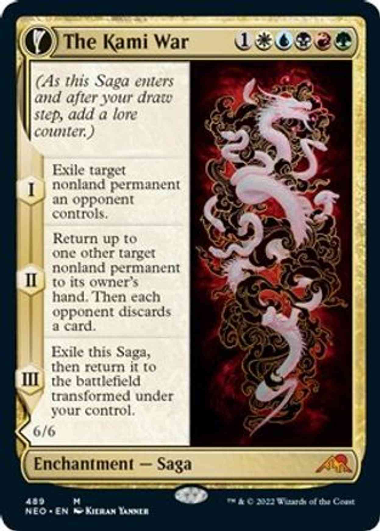 The Kami War (Extended Art) magic card front