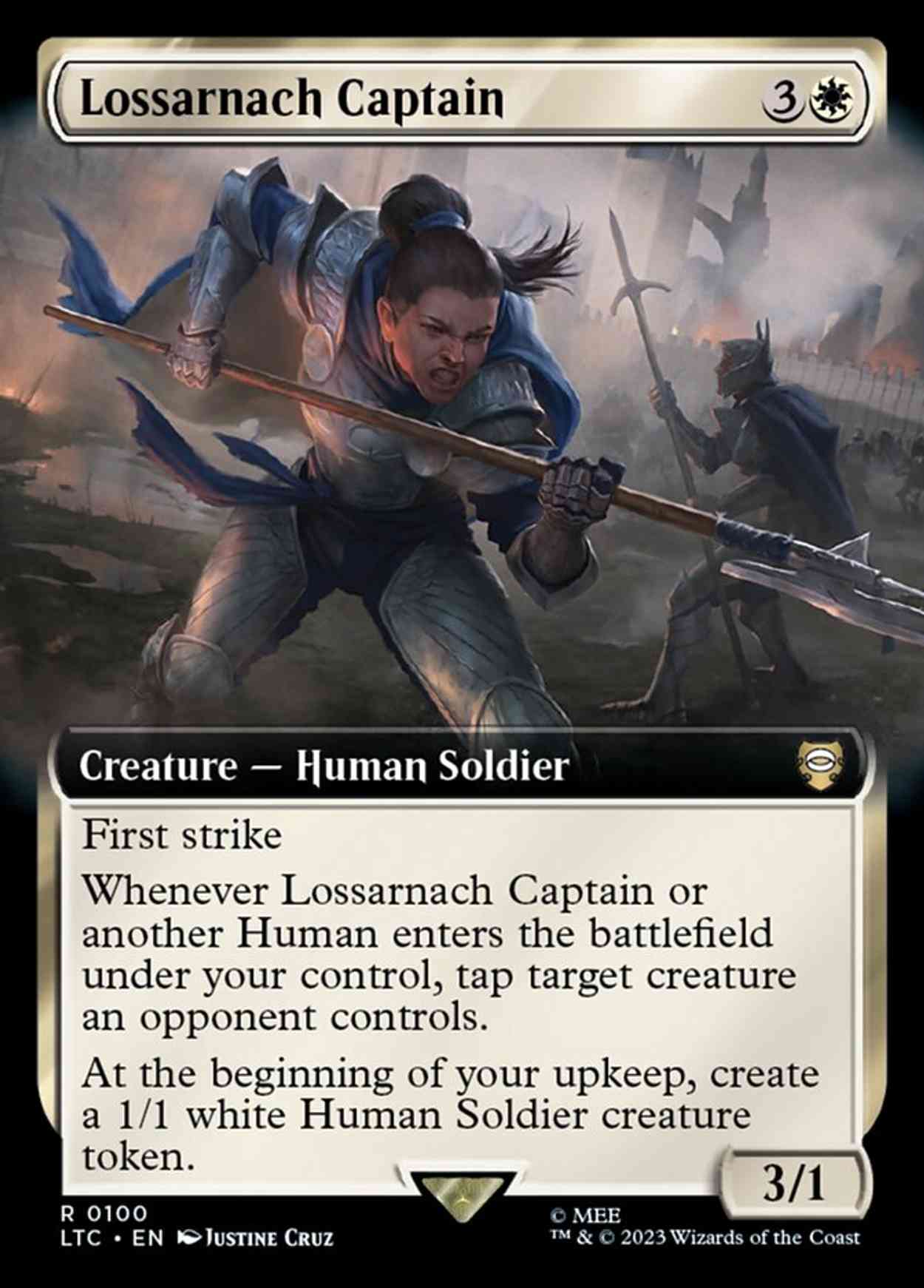 Lossarnach Captain (Extended Art) magic card front