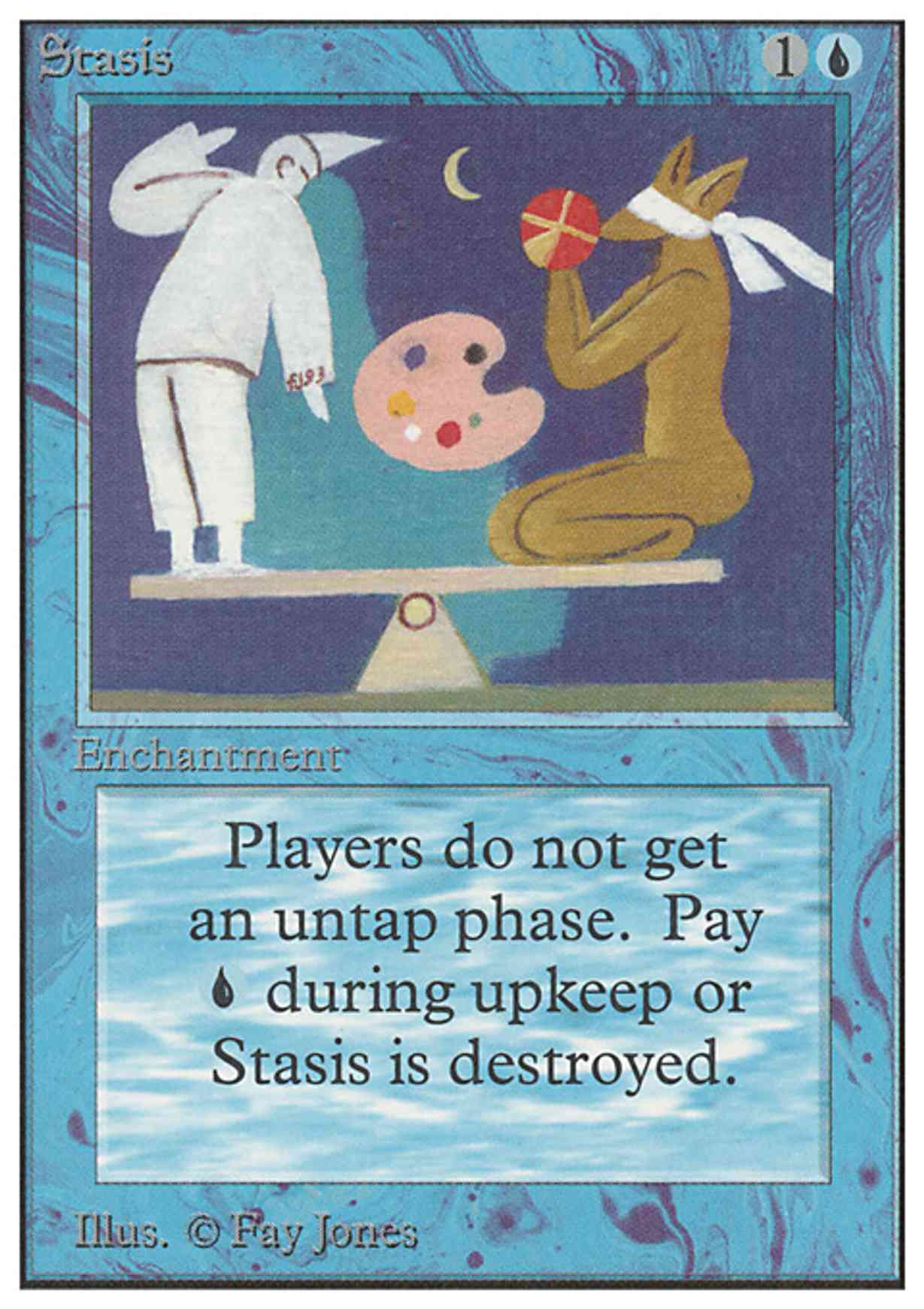 Stasis magic card front