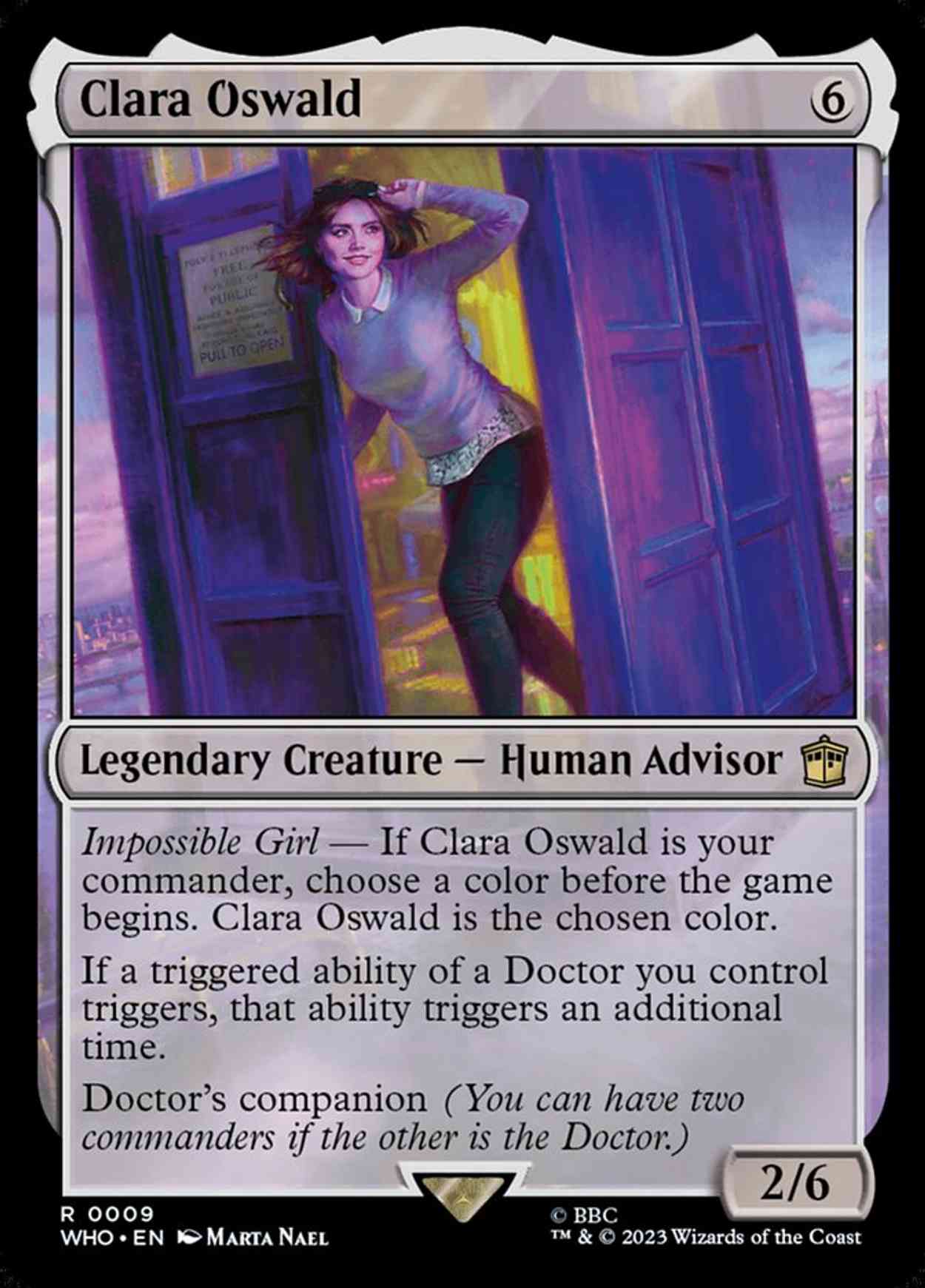 Clara Oswald magic card front