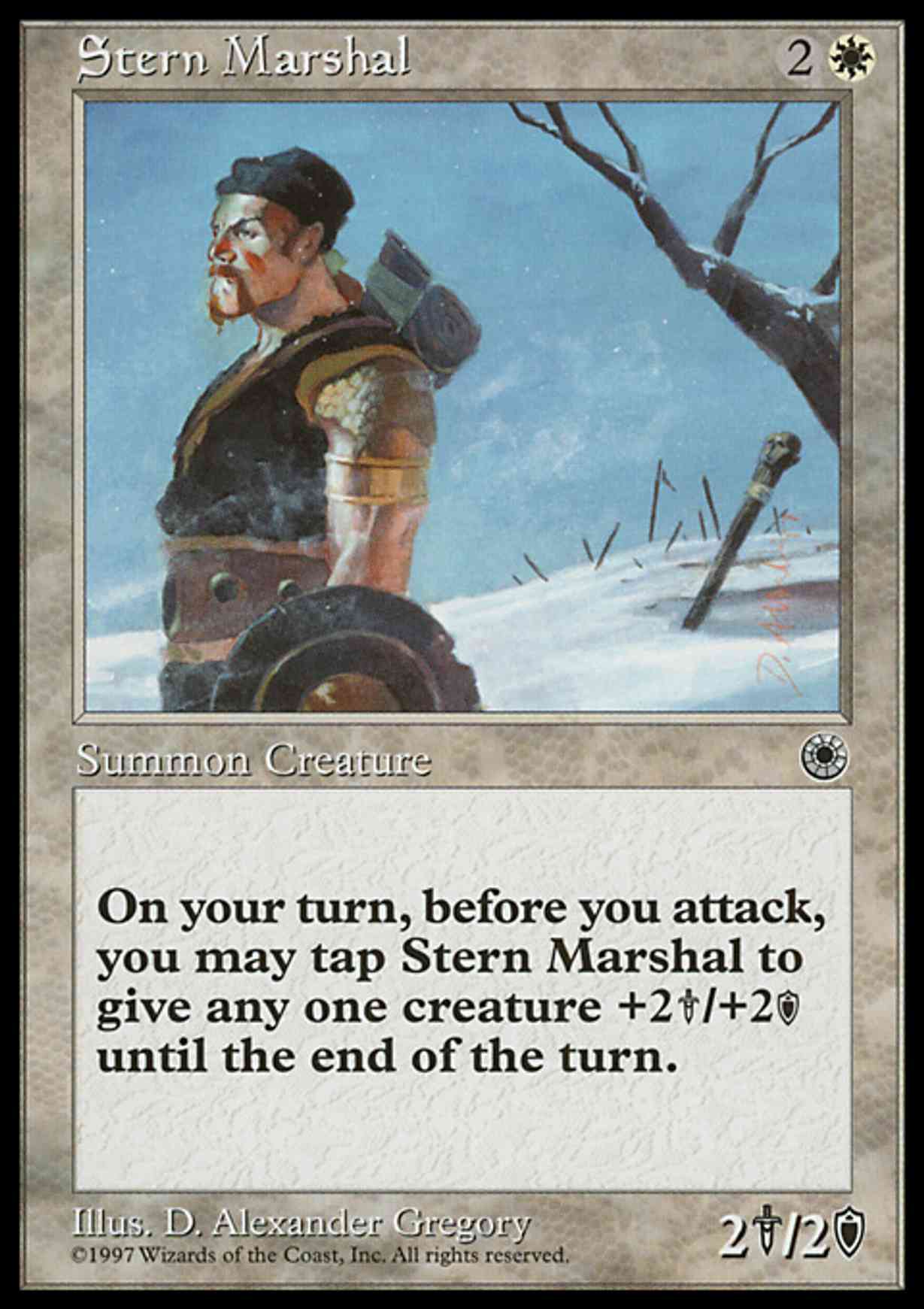 Stern Marshal magic card front