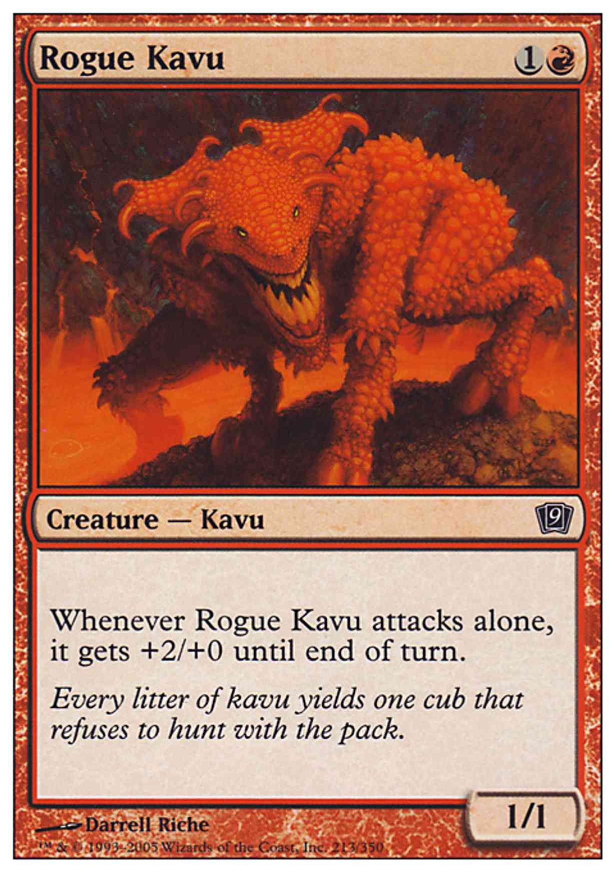 Rogue Kavu magic card front