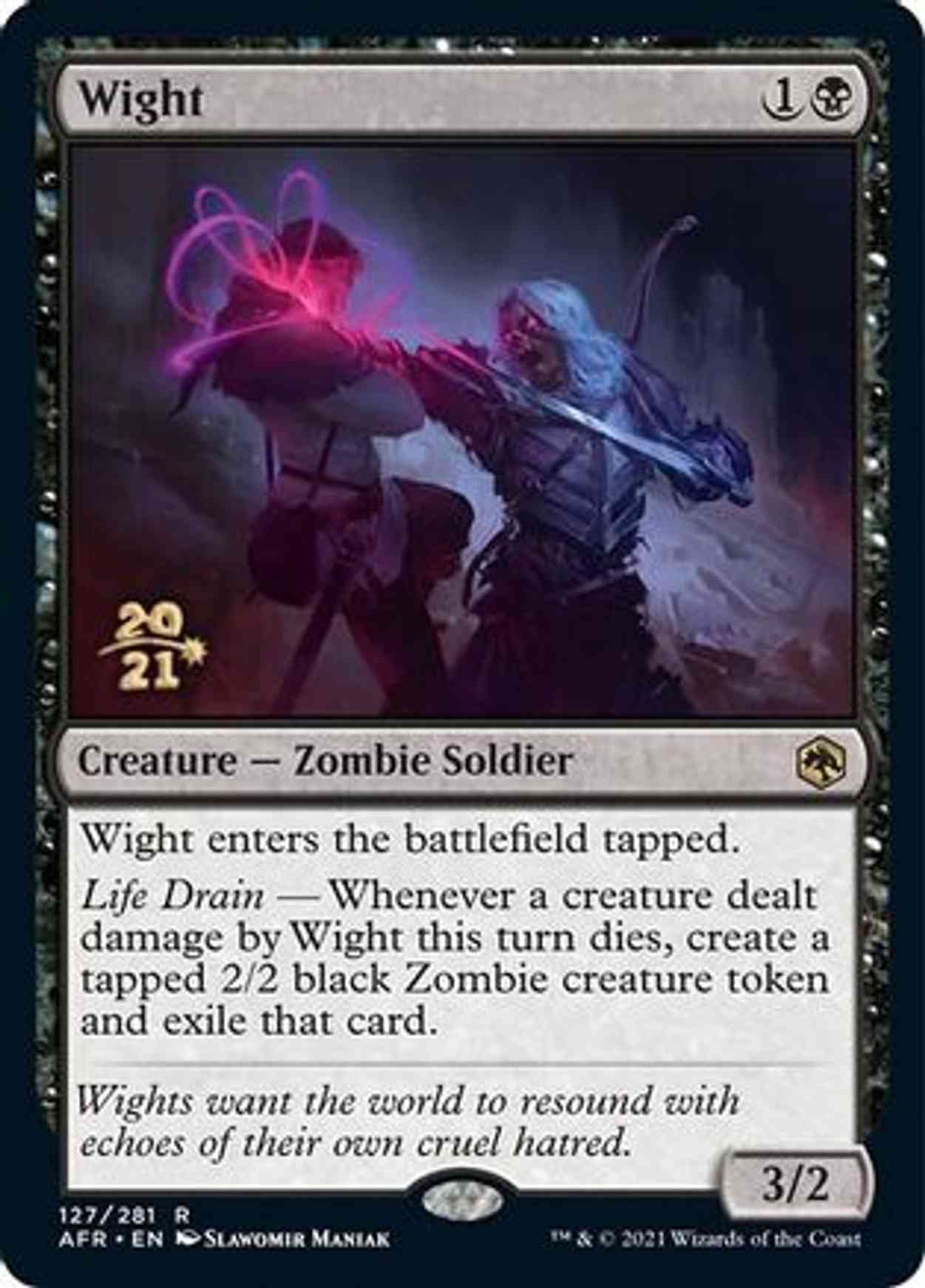 Wight magic card front