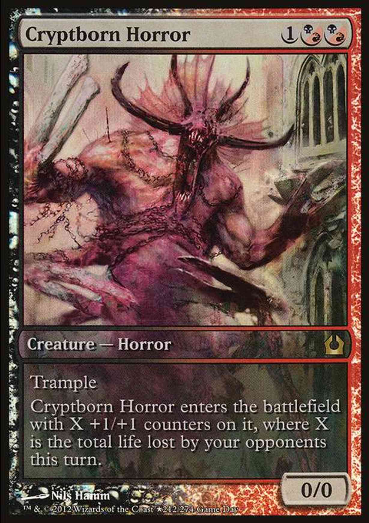 Cryptborn Horror magic card front