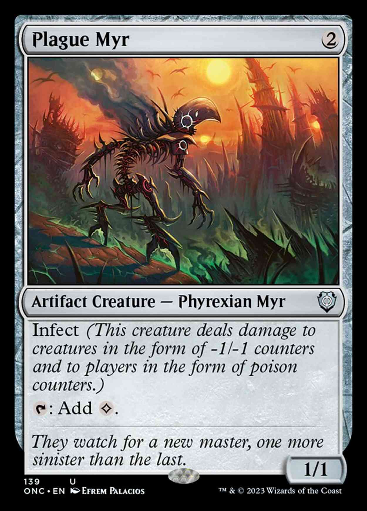 Plague Myr magic card front
