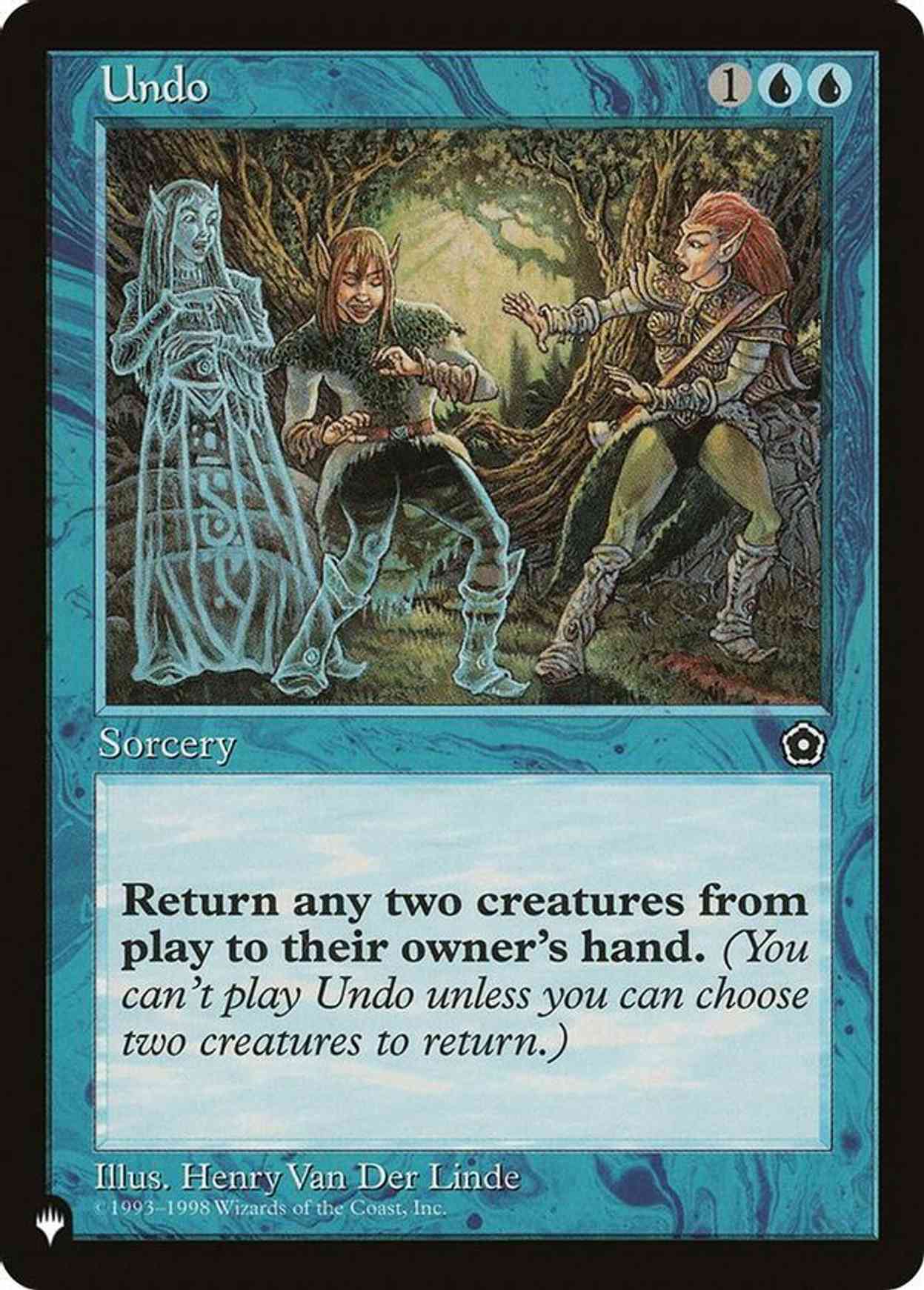 Undo magic card front