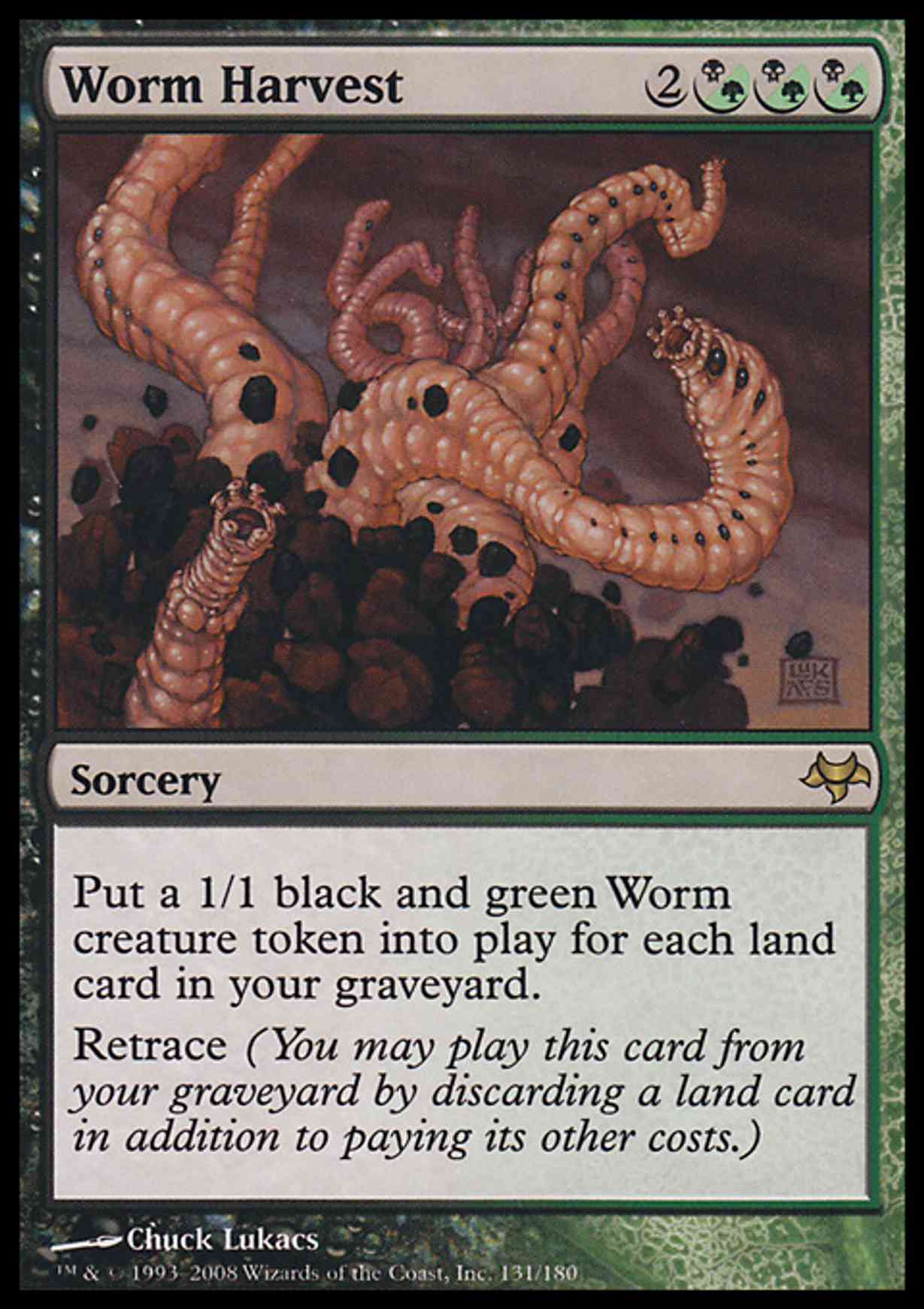 Worm Harvest magic card front