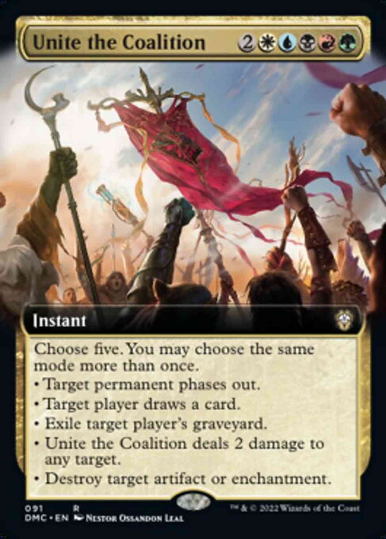 Unite the Coalition (Extended Art) magic card front
