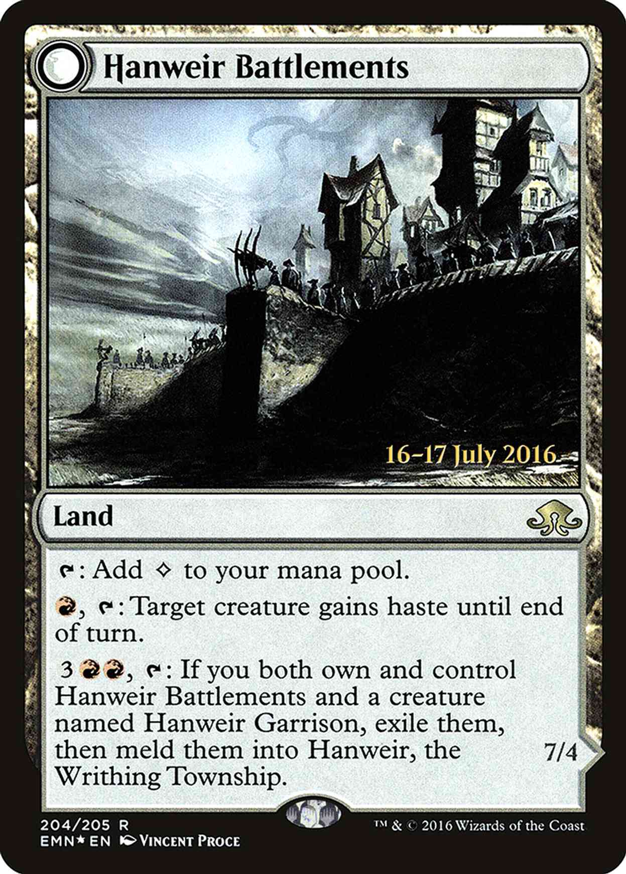 Hanweir Battlements magic card front