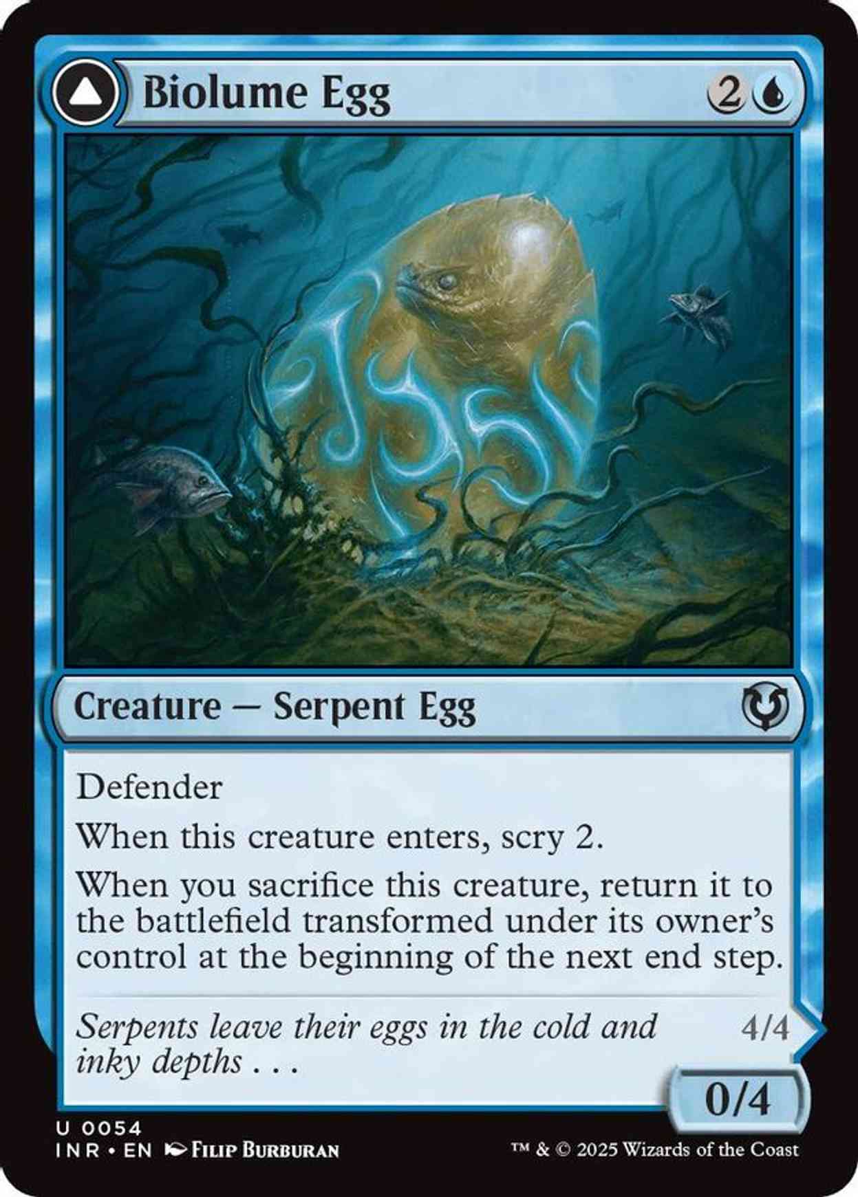 Biolume Egg magic card front