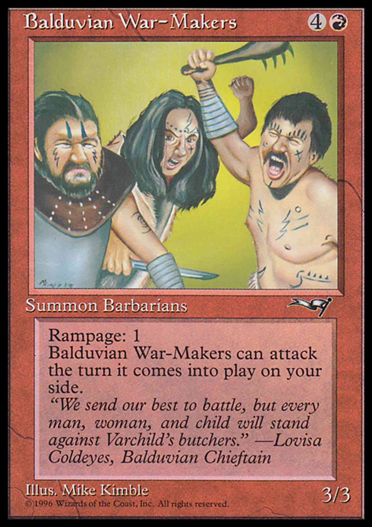 Balduvian War-Makers magic card front