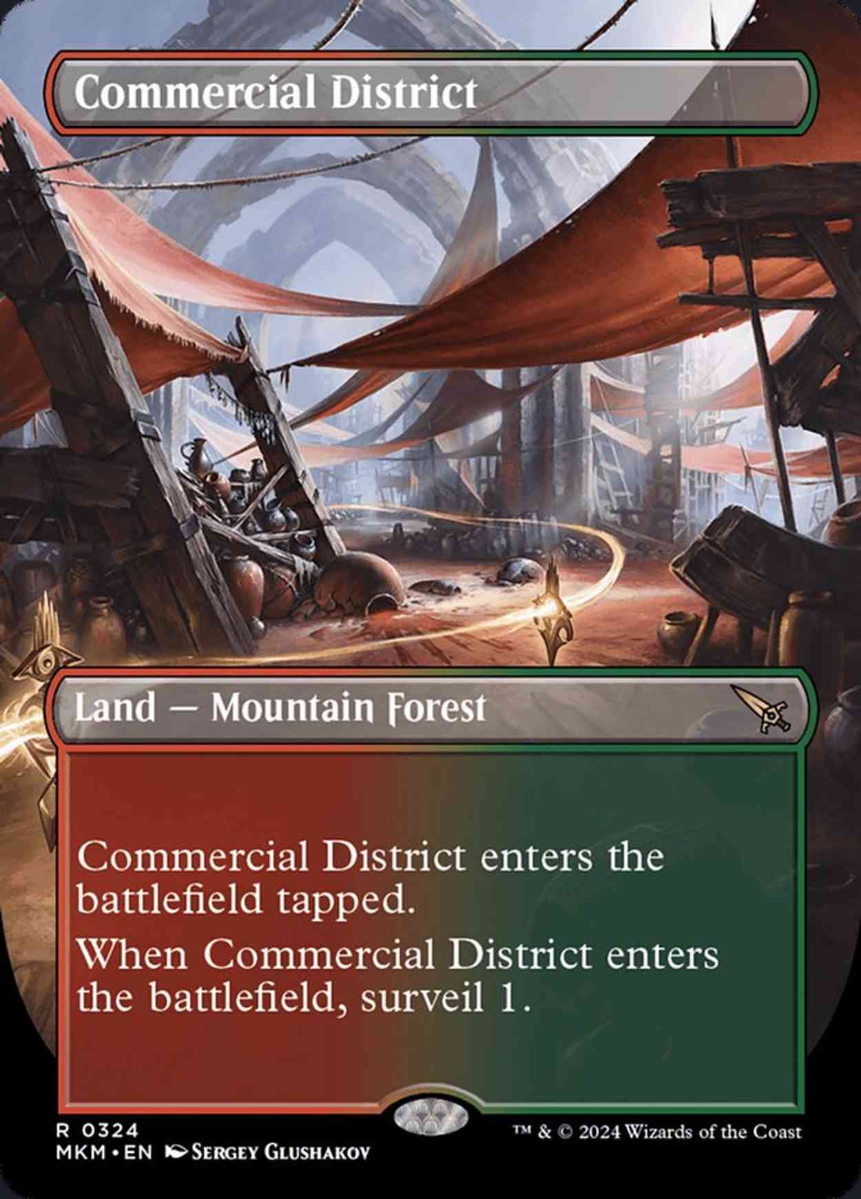 Commercial District (Borderless) magic card front