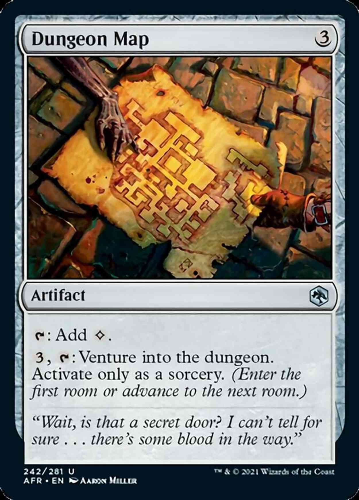 Dungeon Map magic card front