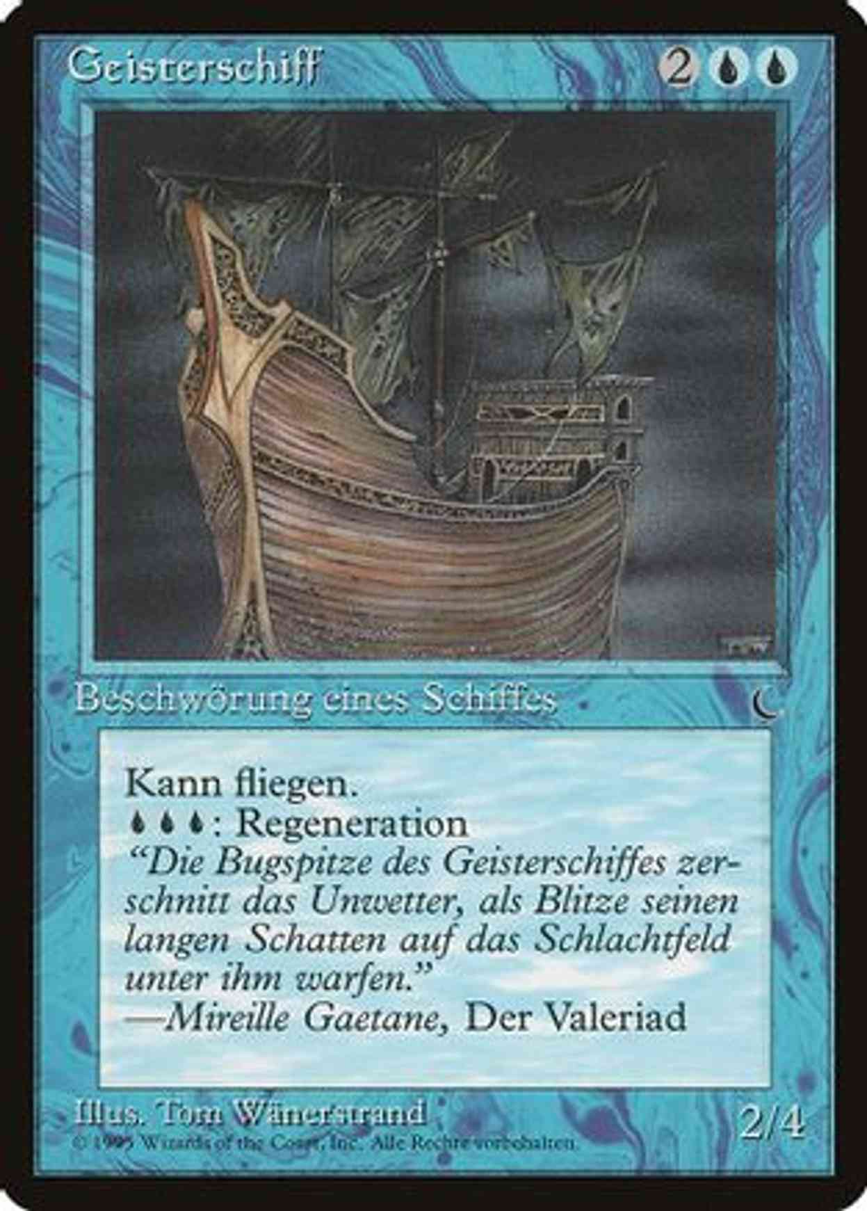 Ghost Ship (German) - "Geisterschiff" magic card front