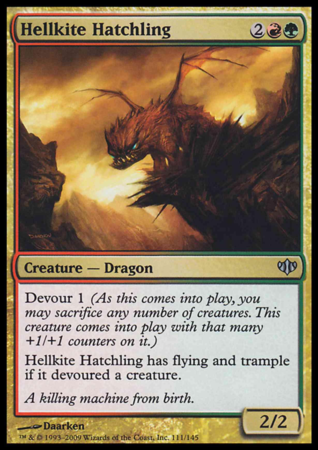 Hellkite Hatchling magic card front