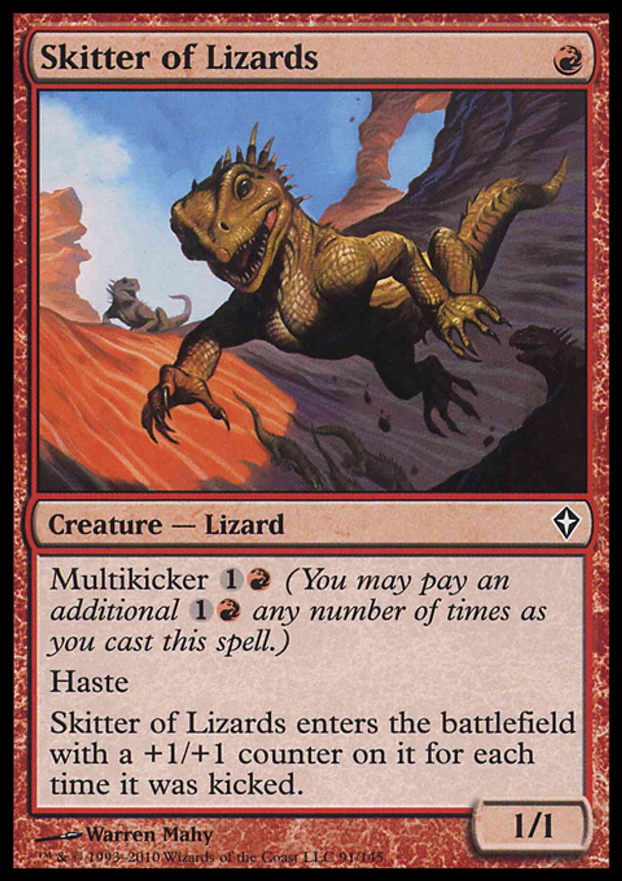 Skitter of Lizards magic card front