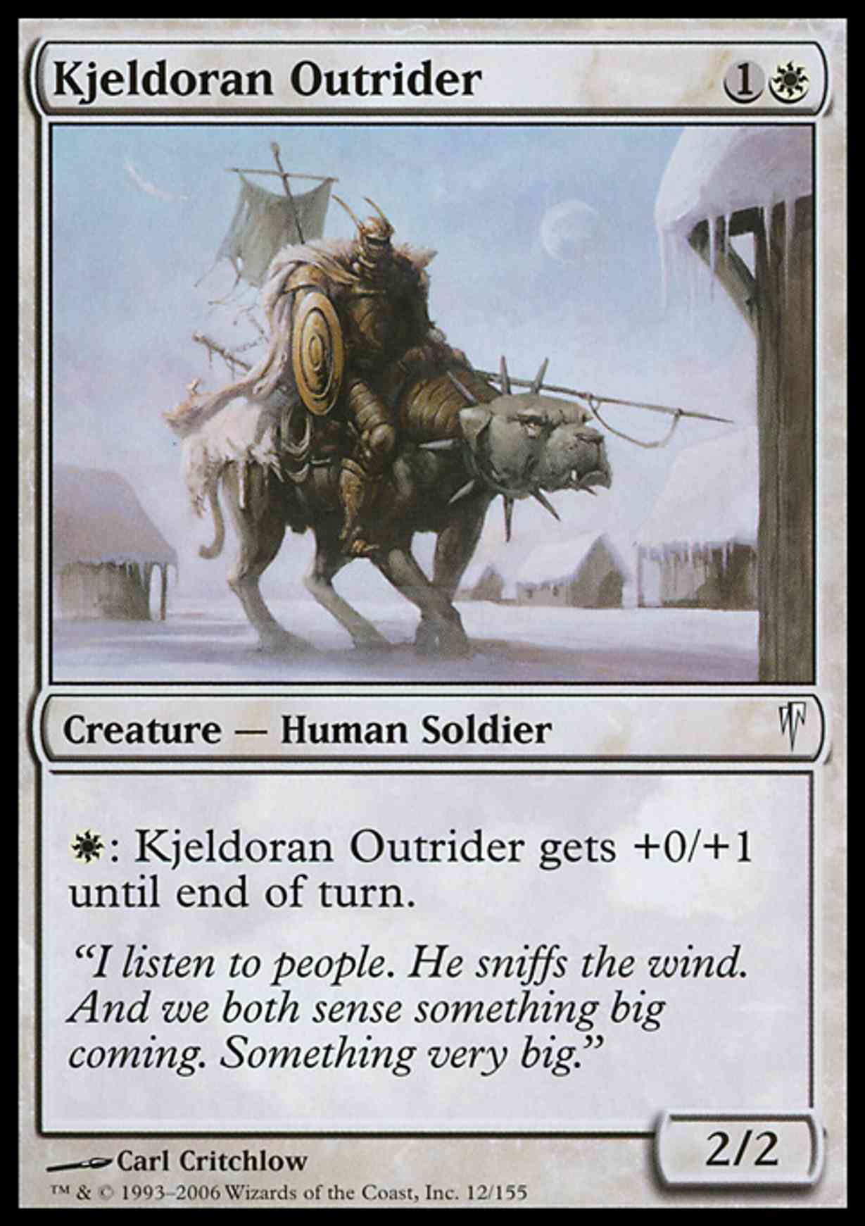Kjeldoran Outrider magic card front