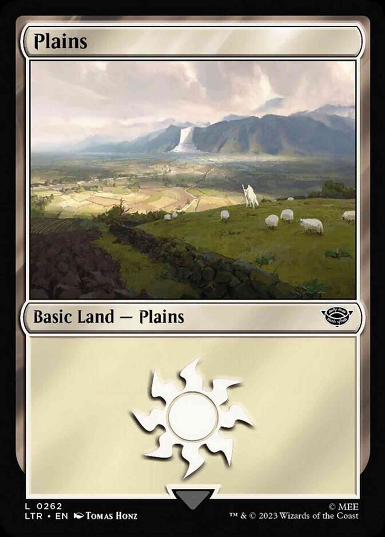 Plains (0262) magic card front