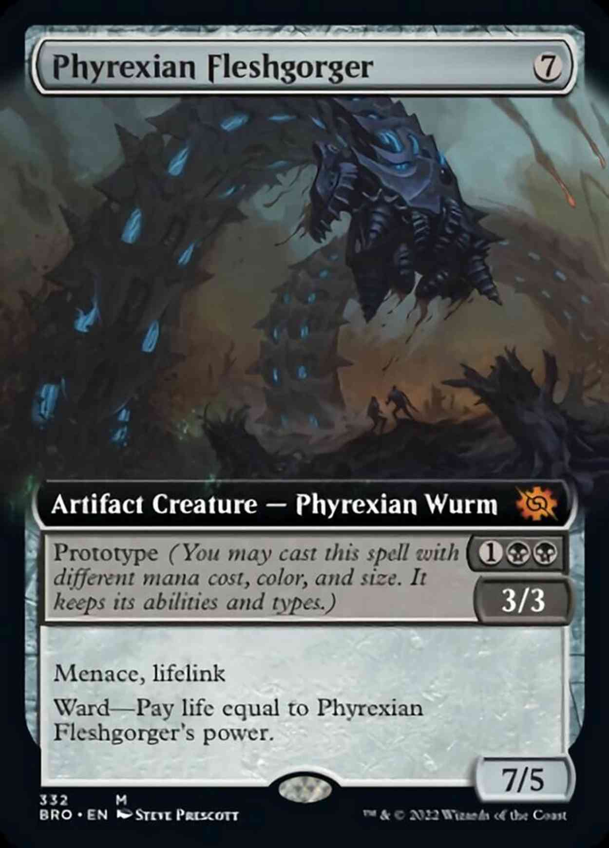 Phyrexian Fleshgorger (Extended Art) magic card front