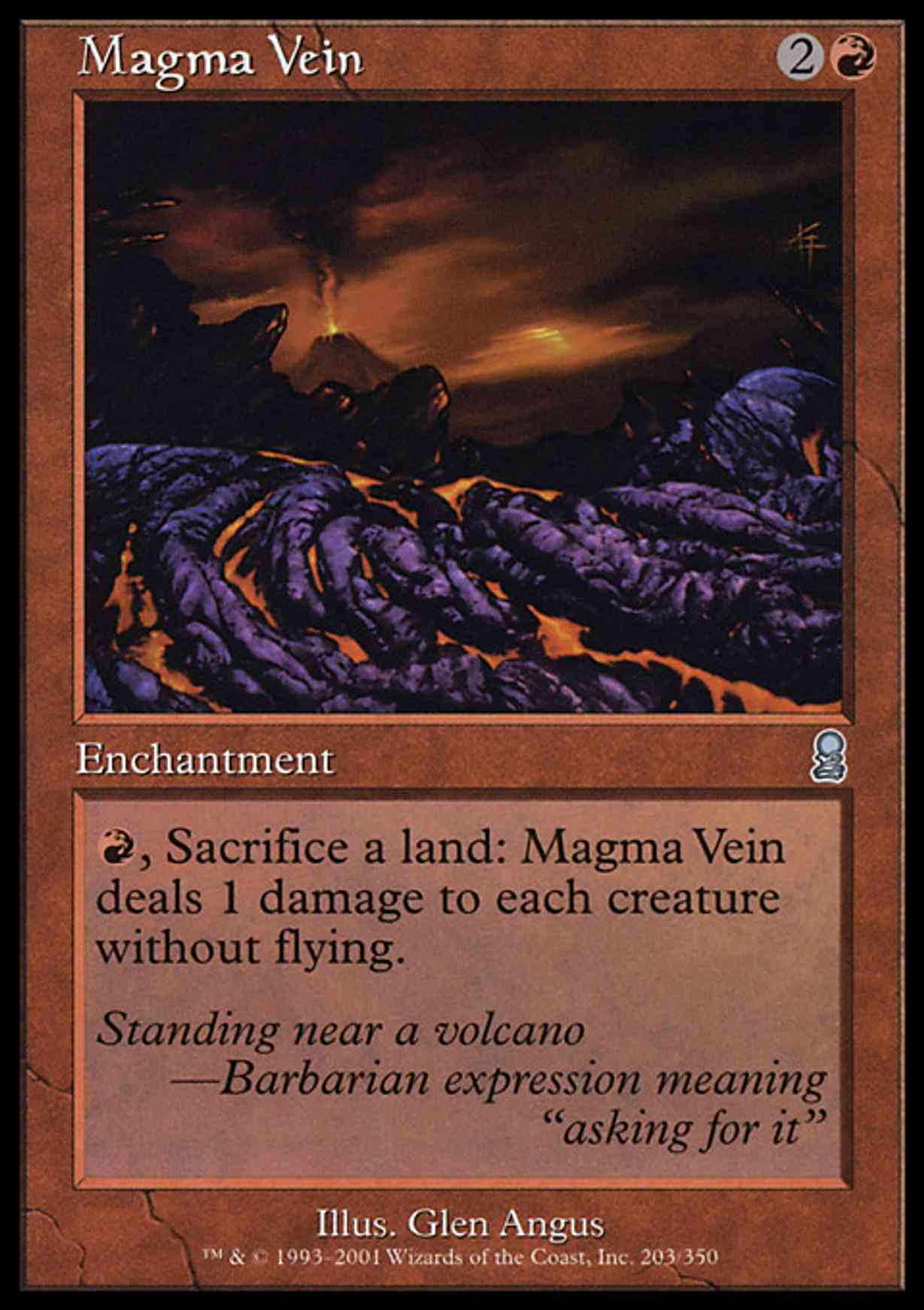 Magma Vein magic card front