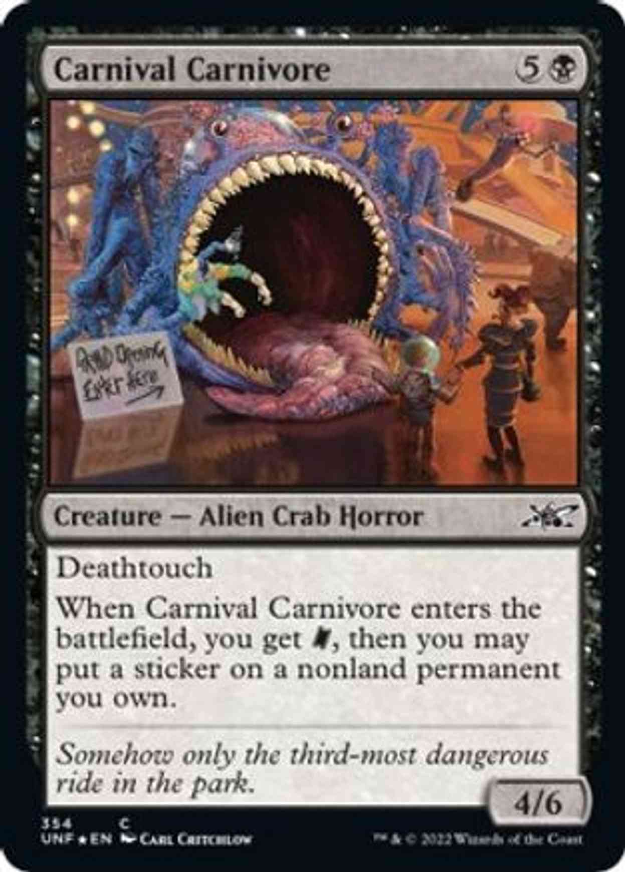 Carnival Carnivore (Galaxy Foil) magic card front