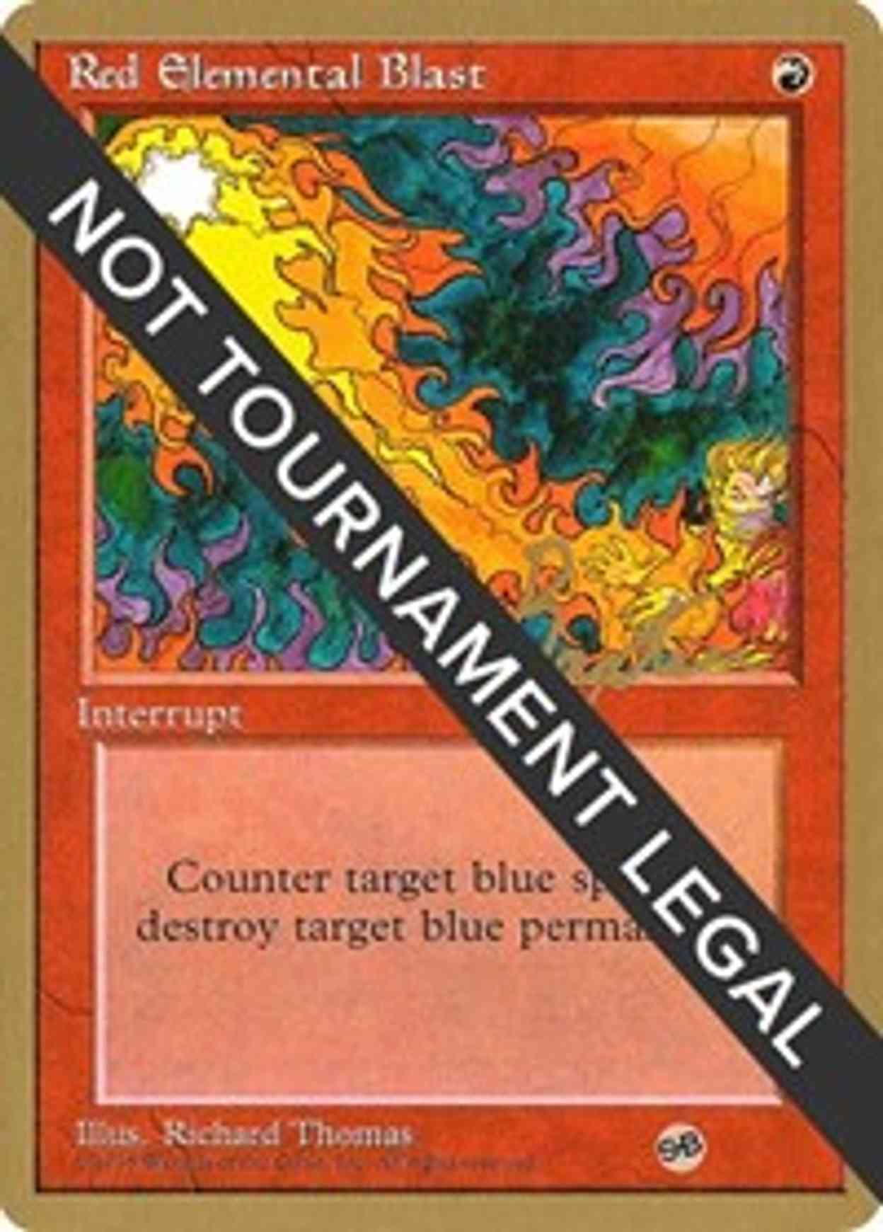 Red Elemental Blast - 1996 George Baxter (4ED) (SB) magic card front