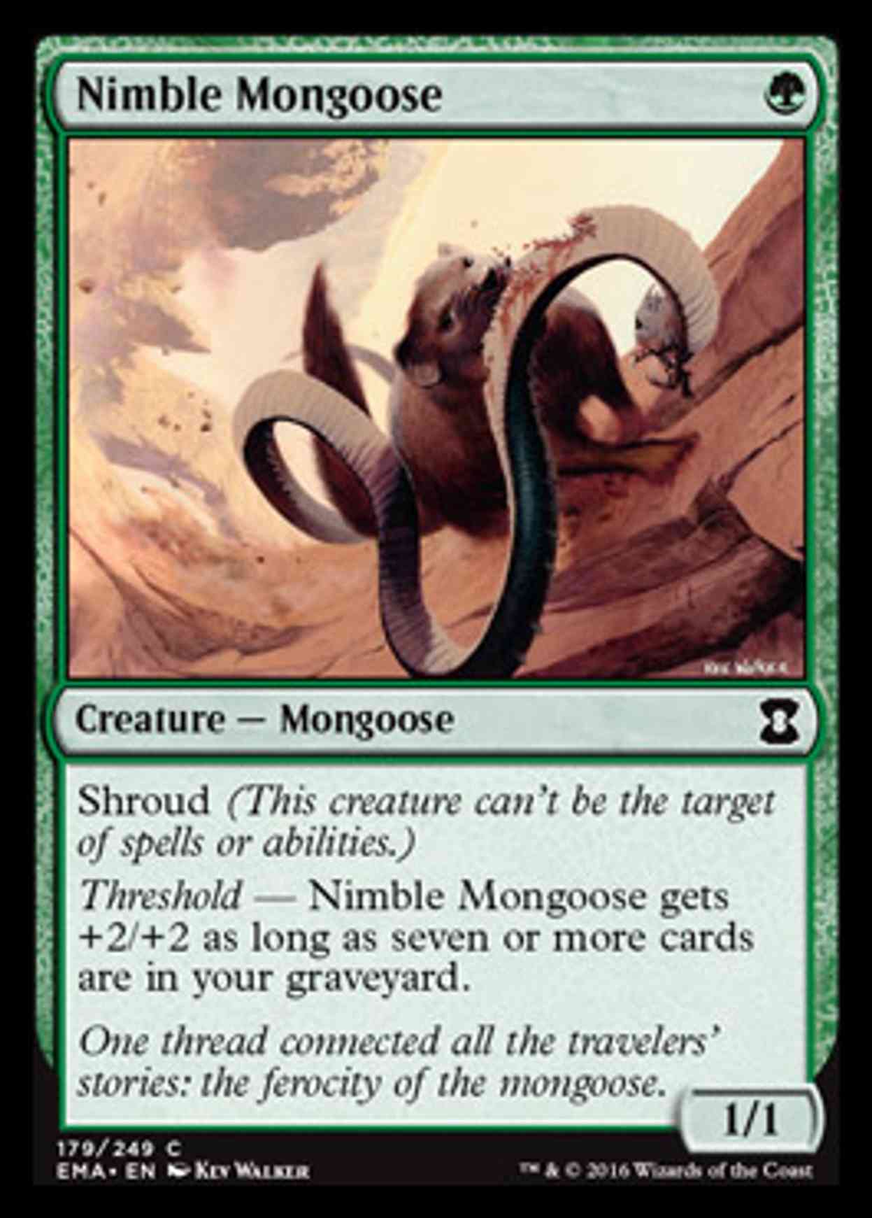 Nimble Mongoose magic card front