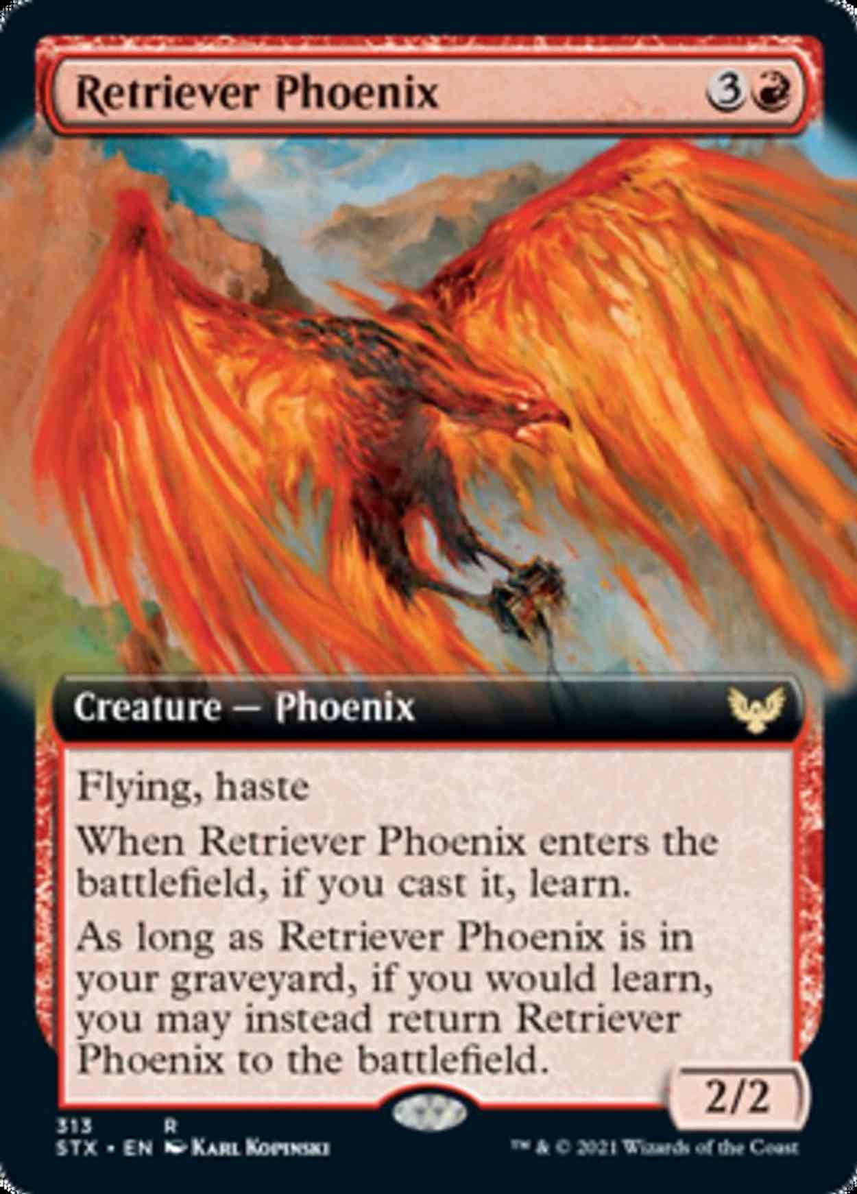 Retriever Phoenix (Extended Art) magic card front