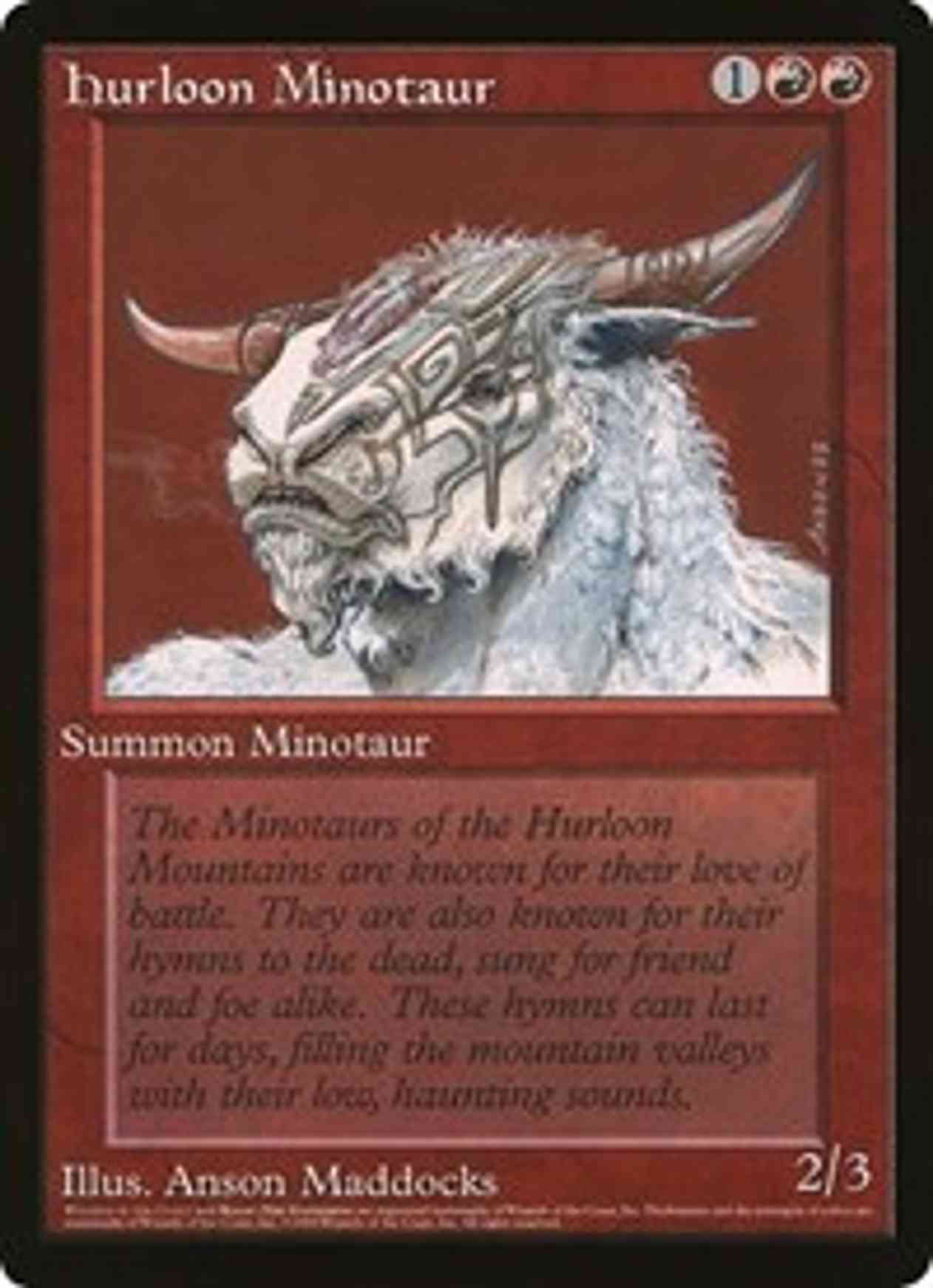 Hurloon Minotaur (Oversized) magic card front
