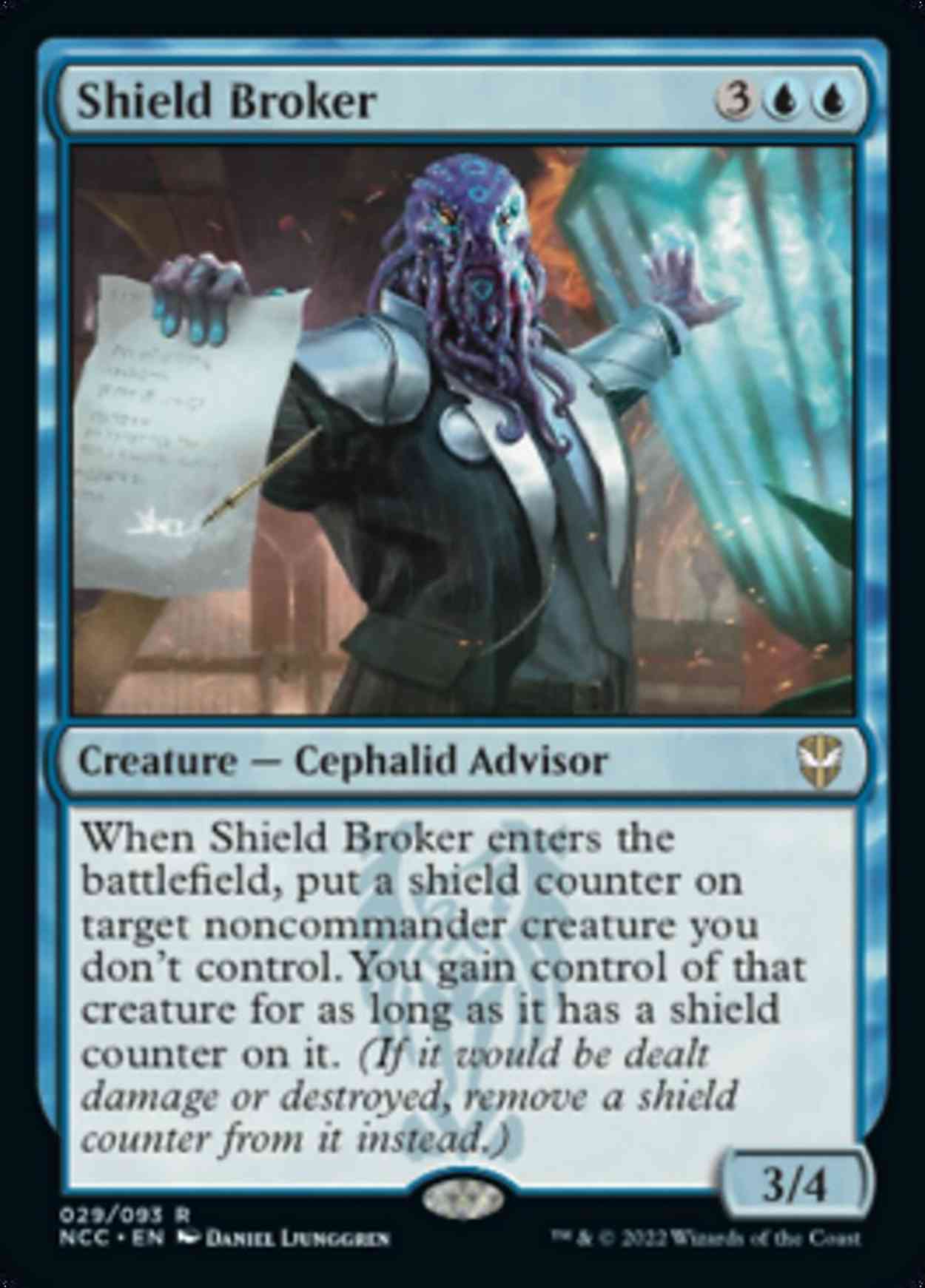 Shield Broker magic card front